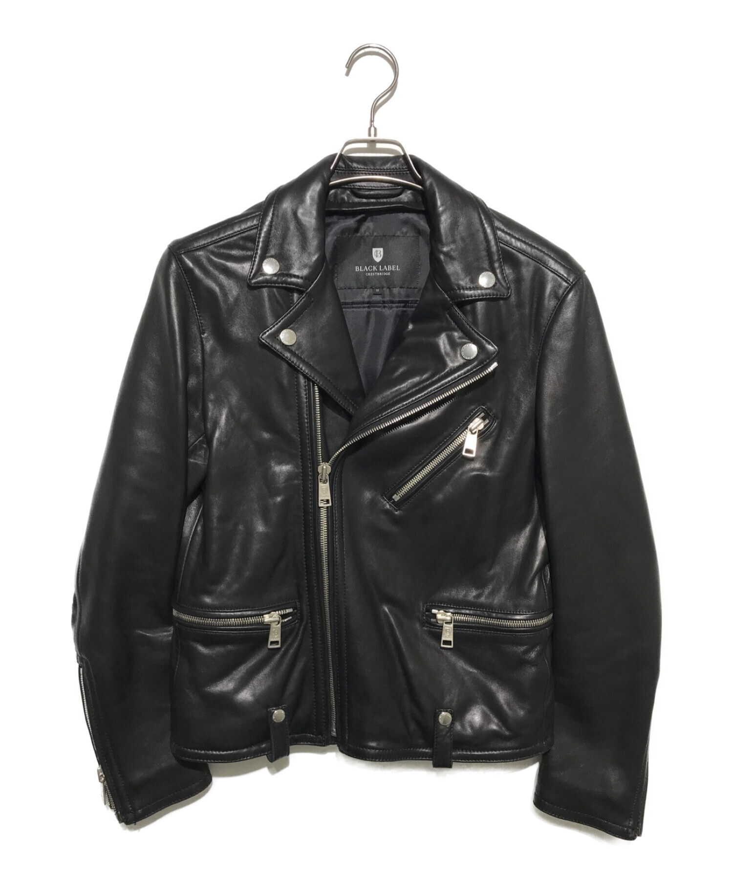BLACK LABEL CRESTBRIDGE レザーライダースジャケット M BLACK LABEL CRESTBRIDGE レザーライダースジャケット M BLACKLABEL