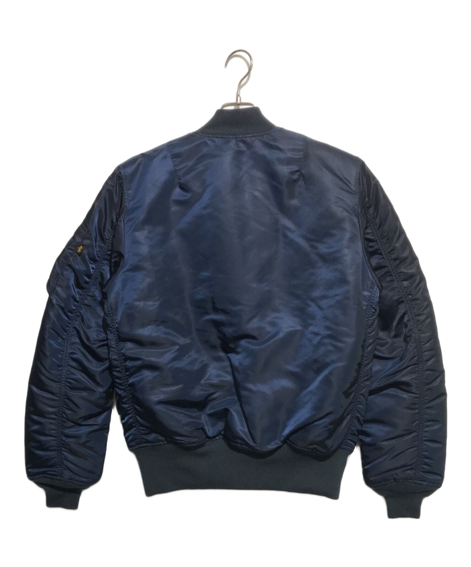中古・古着通販】ALPHA (アルファ) MA-1ジャケット ネイビー サイズ:L 