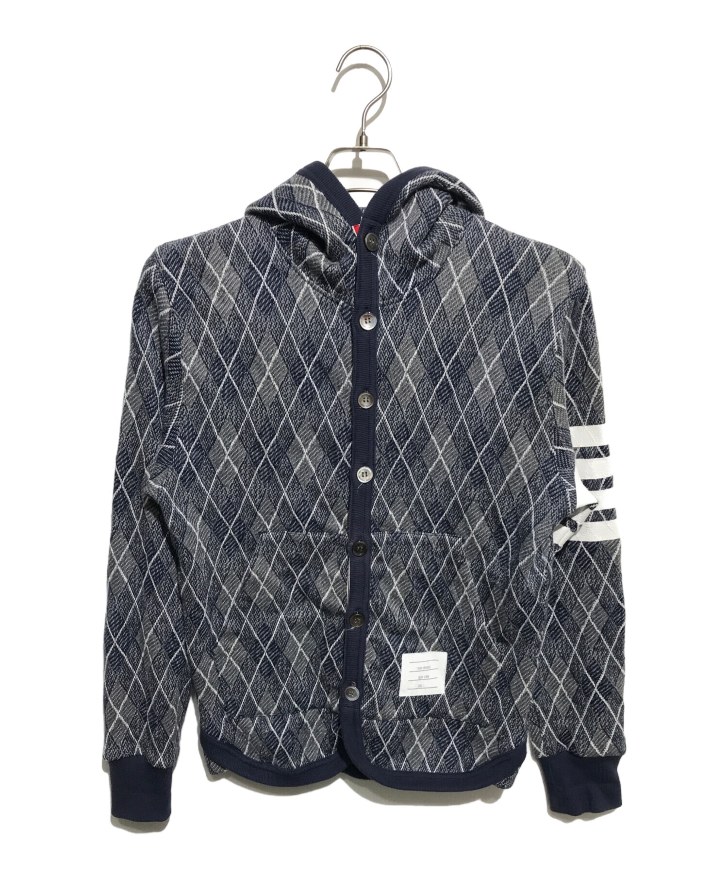 中古・古着通販】Thom Browne (トムブラウン) アーガイルフード  