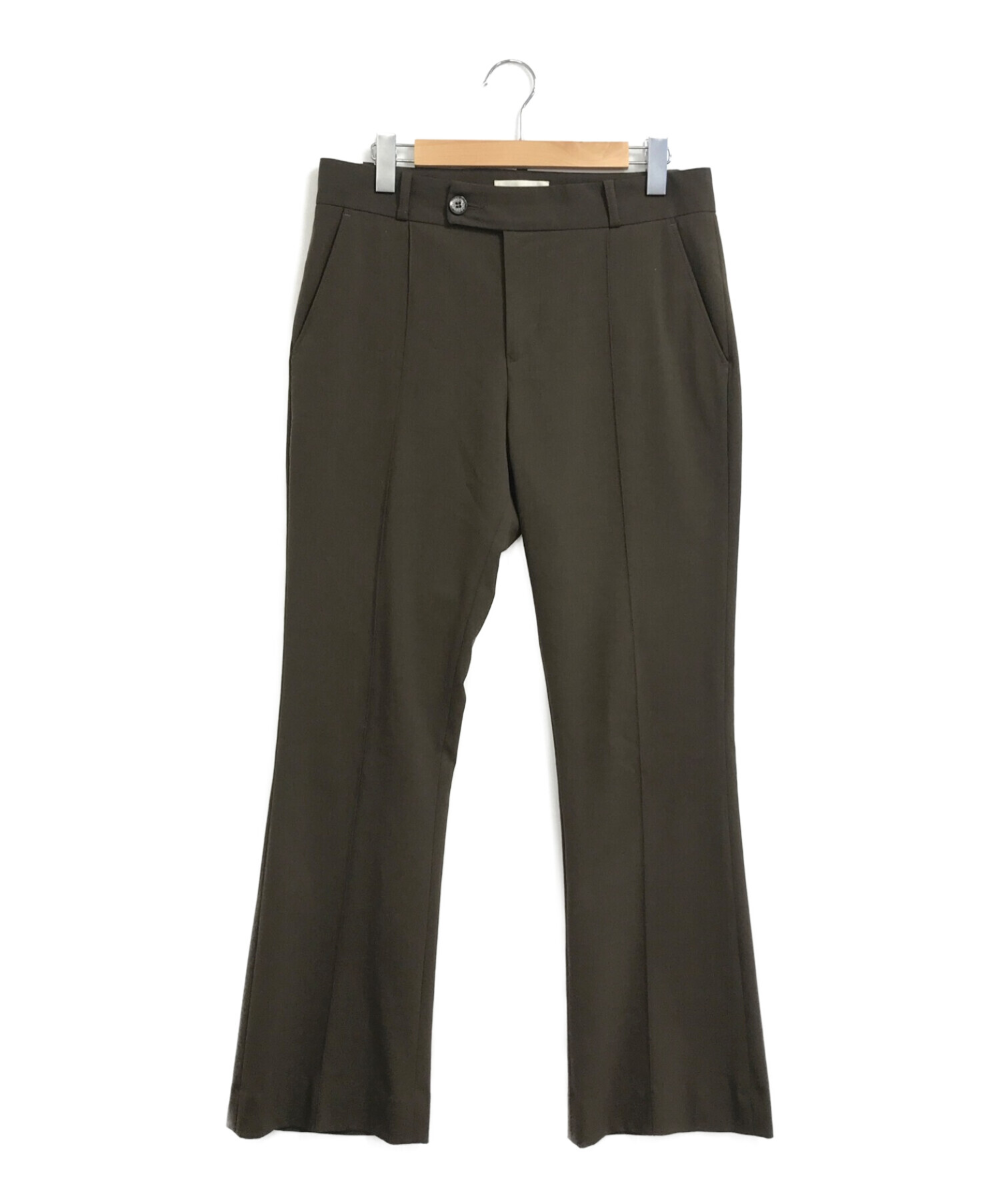 ernest w.baker flare trousers brown | hartwellspremium.com