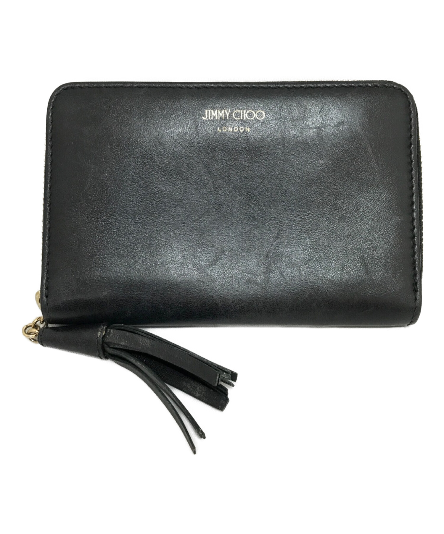 中古・古着通販】JIMMY CHOO (ジミーチュウ) ラウンドジップ財布 