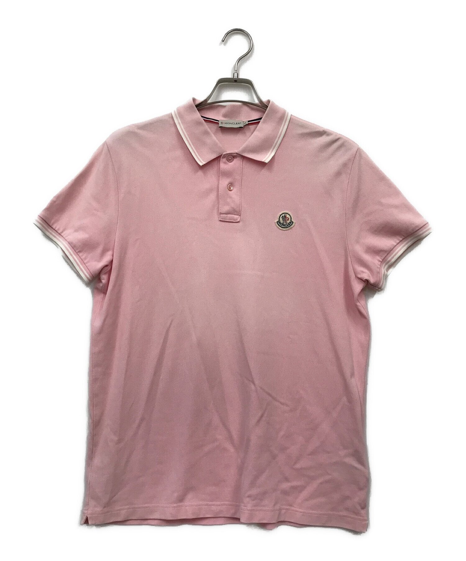 中古・古着通販】MONCLER (モンクレール) ポロシャツ ピンク サイズ:L