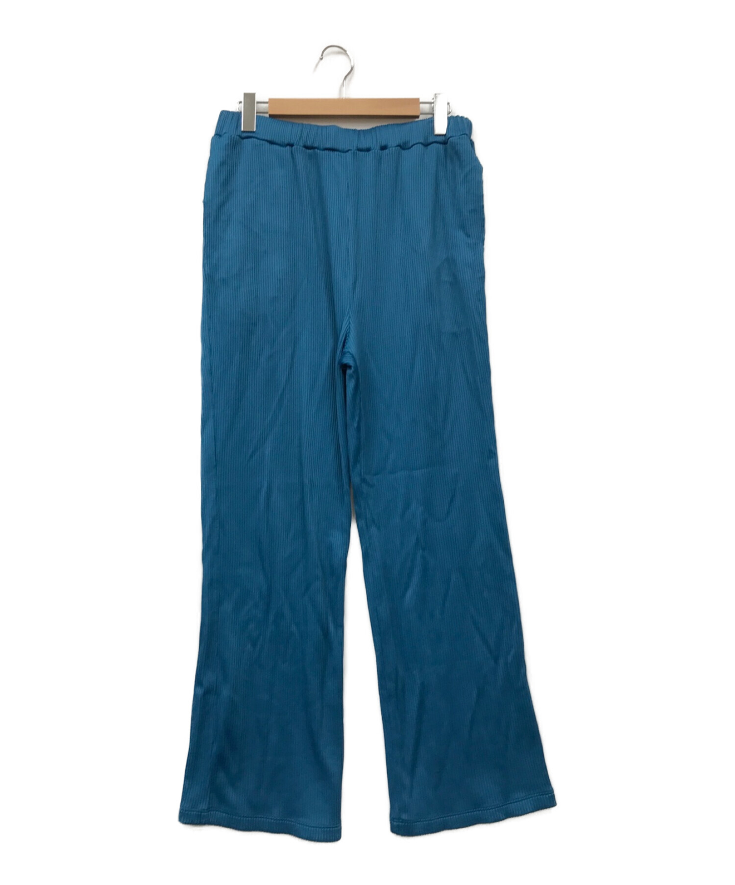 LiNoH (リノー) DROPNEEDLE STRETCH PANTS（ドロップニードル ストレッチ パンツ） ブルー サイズ:2