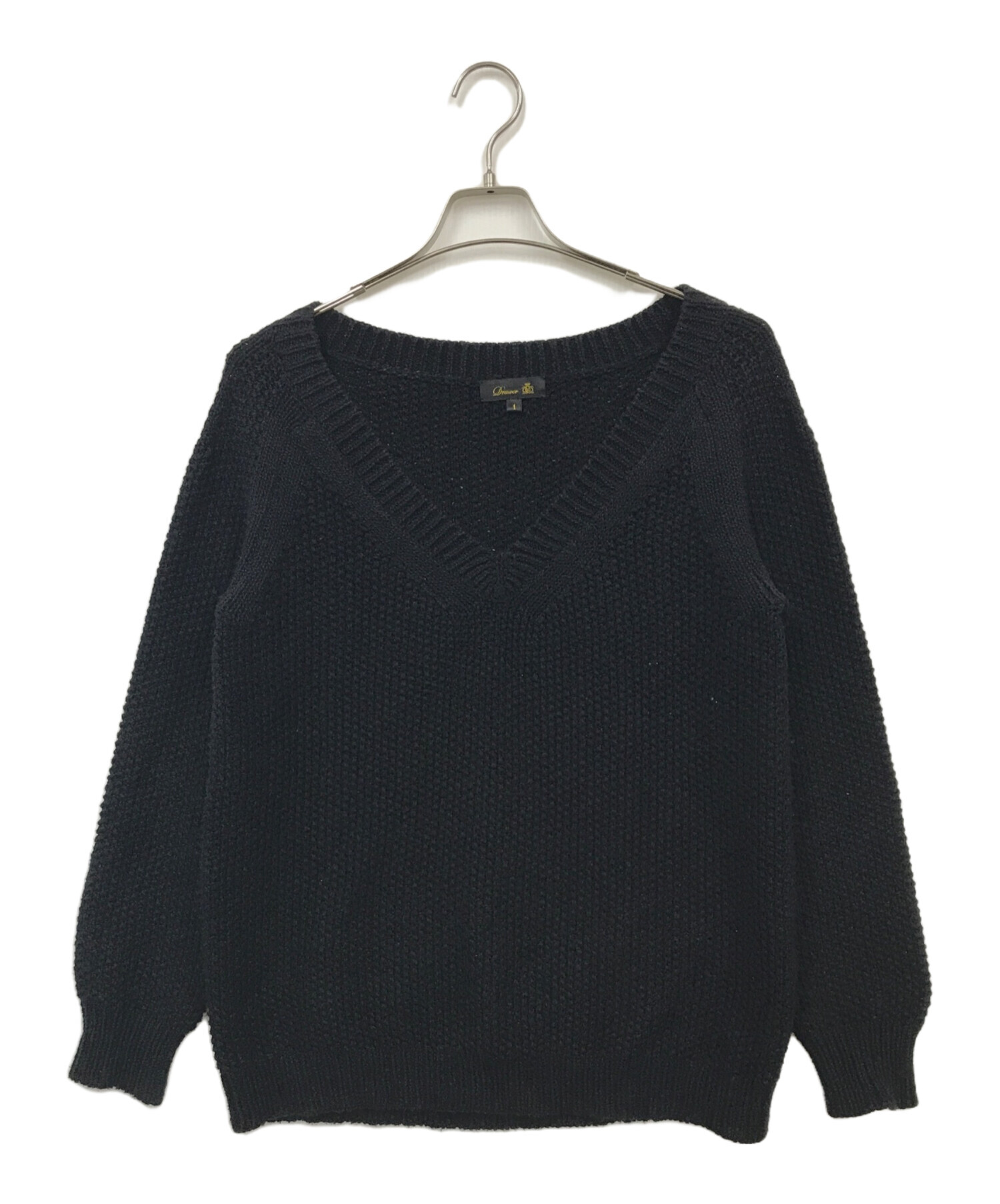 中古・古着通販】DRAWER (ドゥロワー) ニット ブラック サイズ:S 