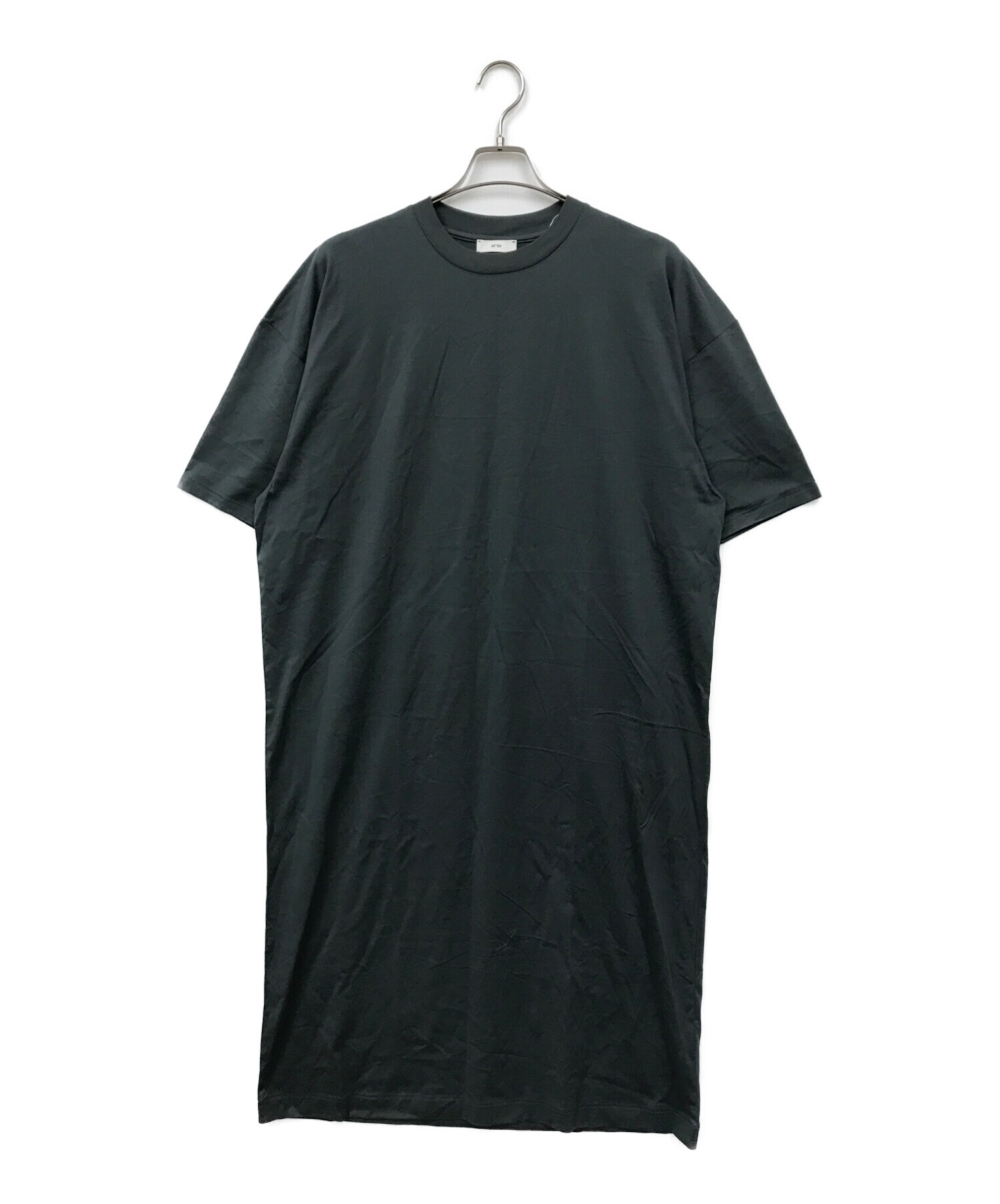 中古・古着通販】ATON (エイトン) Tシャツワンピース グリーン サイズ 