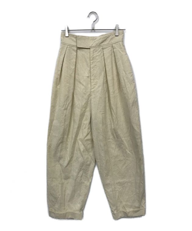 中古・古着通販】INSCRIRE (アンスクリア) タックワイドパンツ  