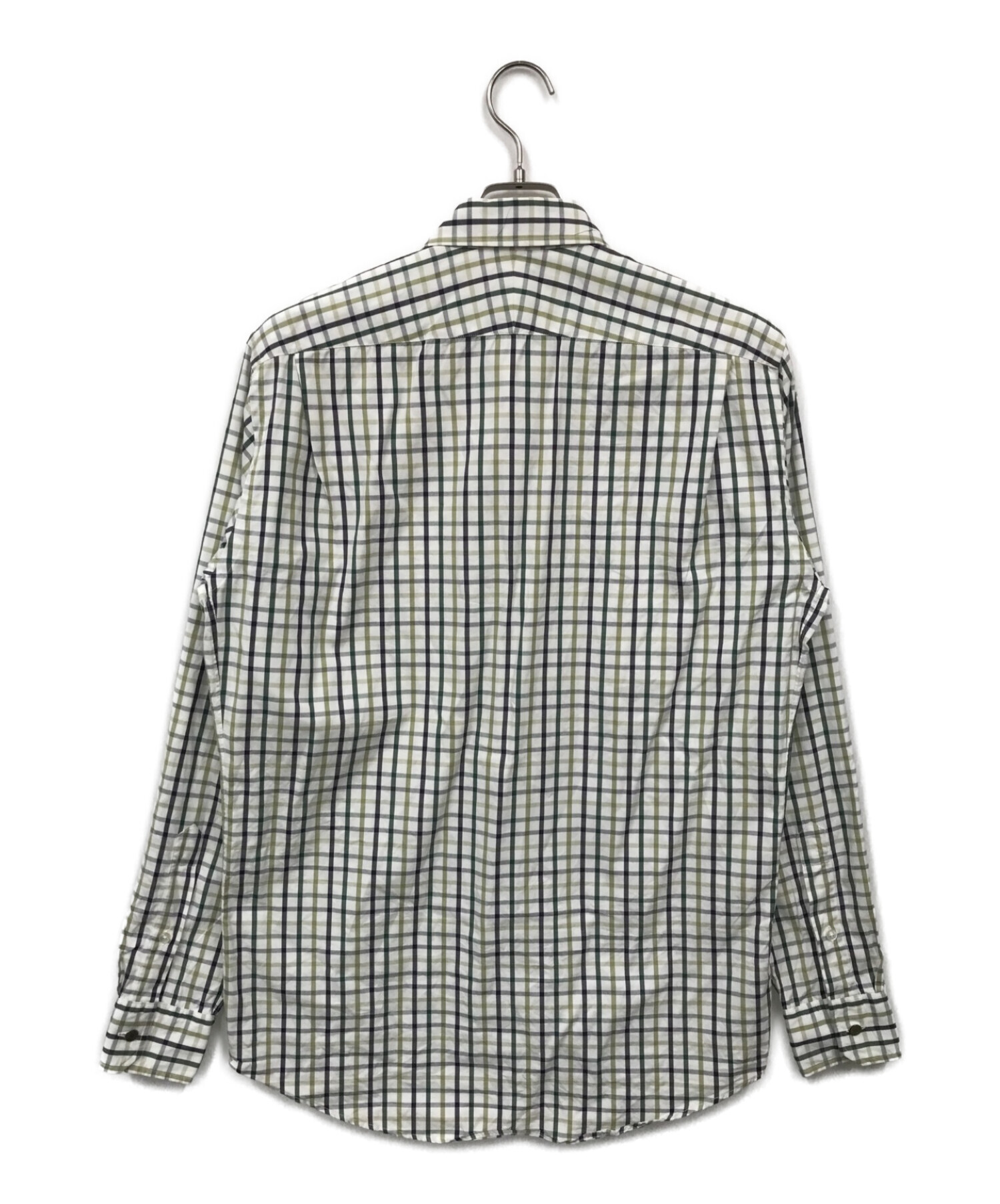 中古・古着通販】HERMES (エルメス) セリエボタンチェックシャツ