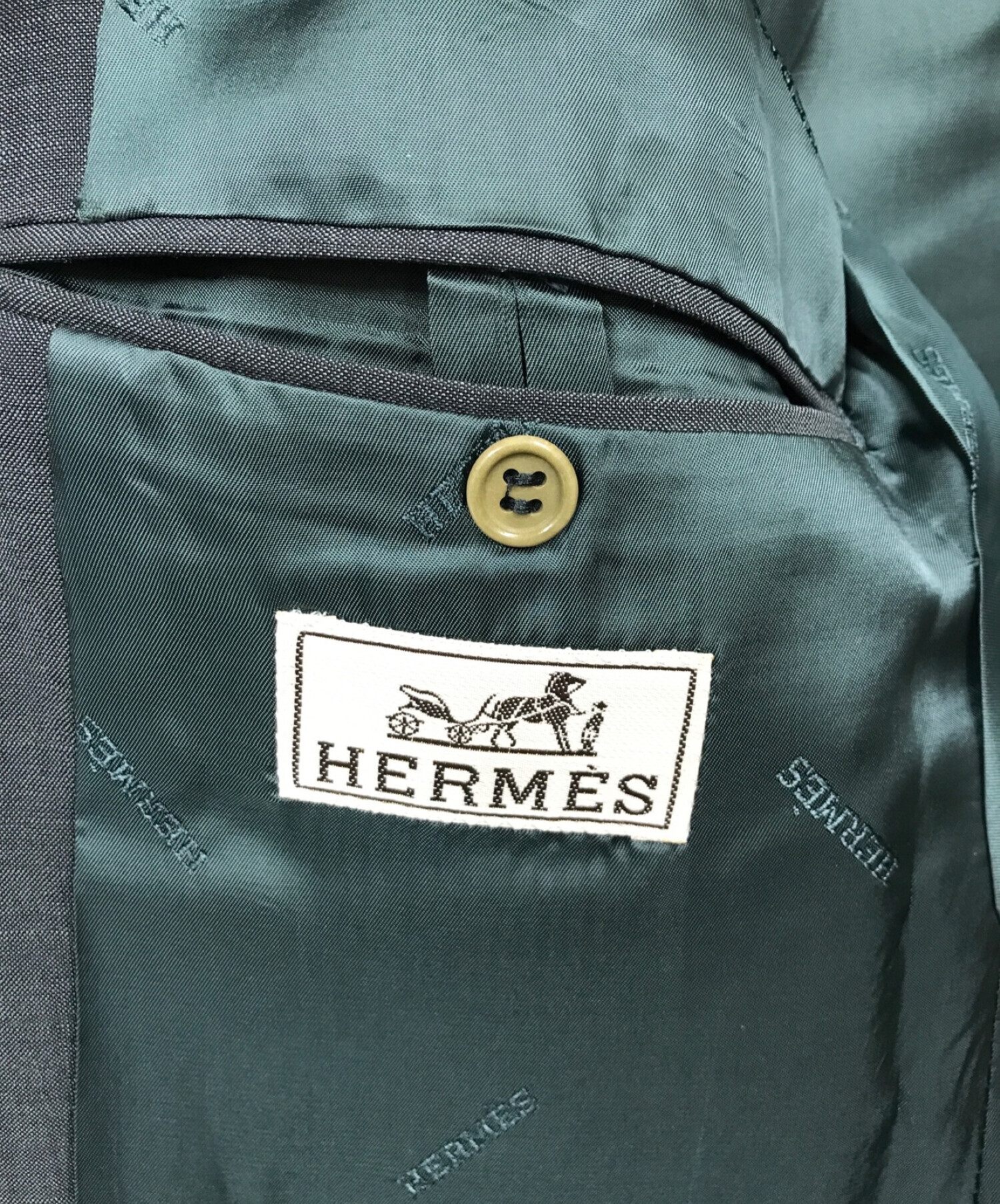 HERMES (エルメス) セットアップスーツ グレー サイズ:50