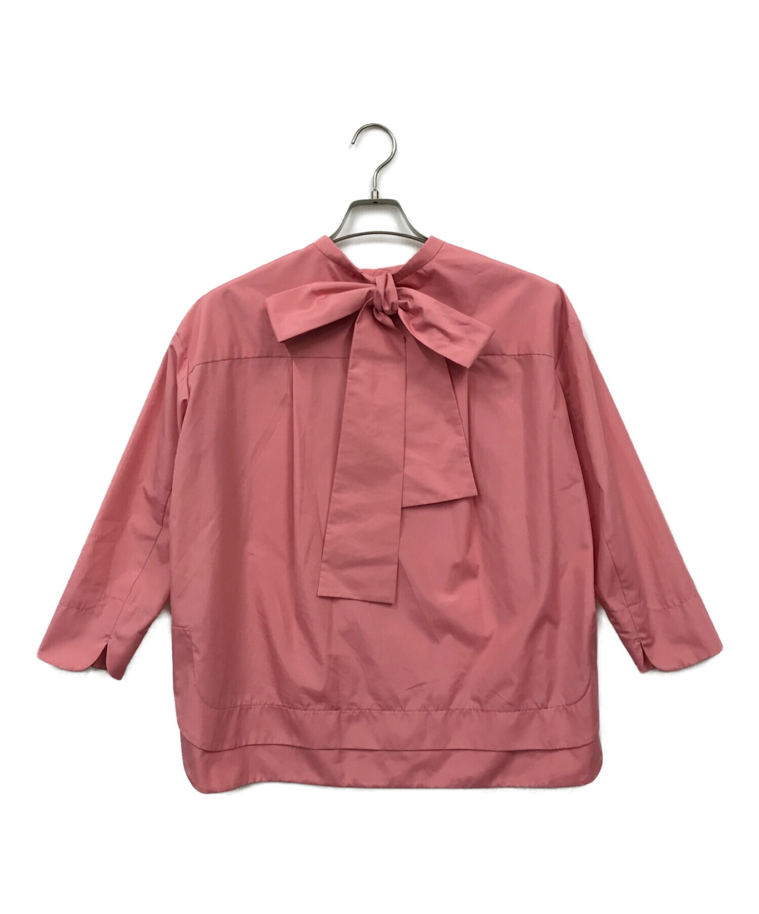 中古・古着通販】YORI (ヨリ) バックリボンブラウス ピンク サイズ:36 