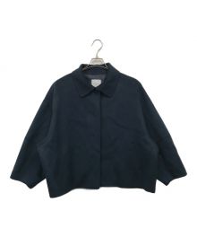 中古・古着通販】YONFA (ヨンファ) ドルマンリバーコート ネイビー 