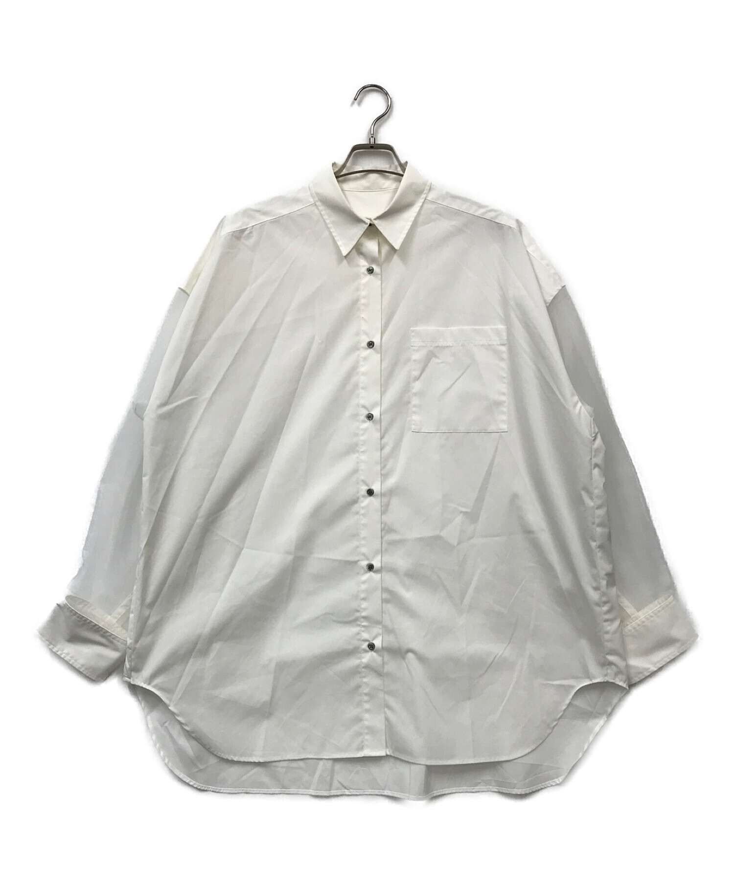 MAISON SPECIAL (メゾンスペシャル) シアースリーブオーバーシャツ ホワイト サイズ:FREE