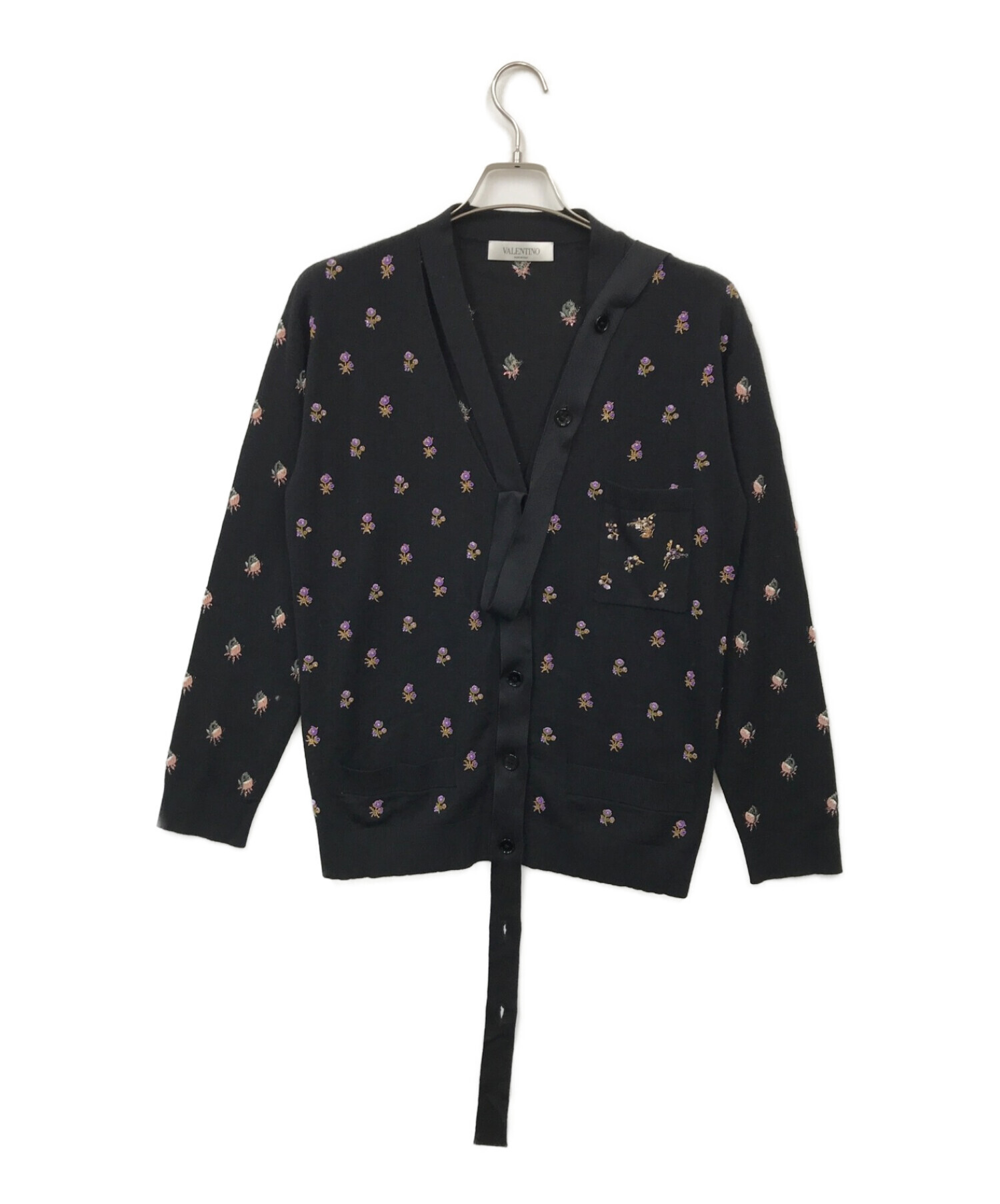 中古・古着通販】VALENTINO (ヴァレンティノ) ビジュー付カシミヤ  