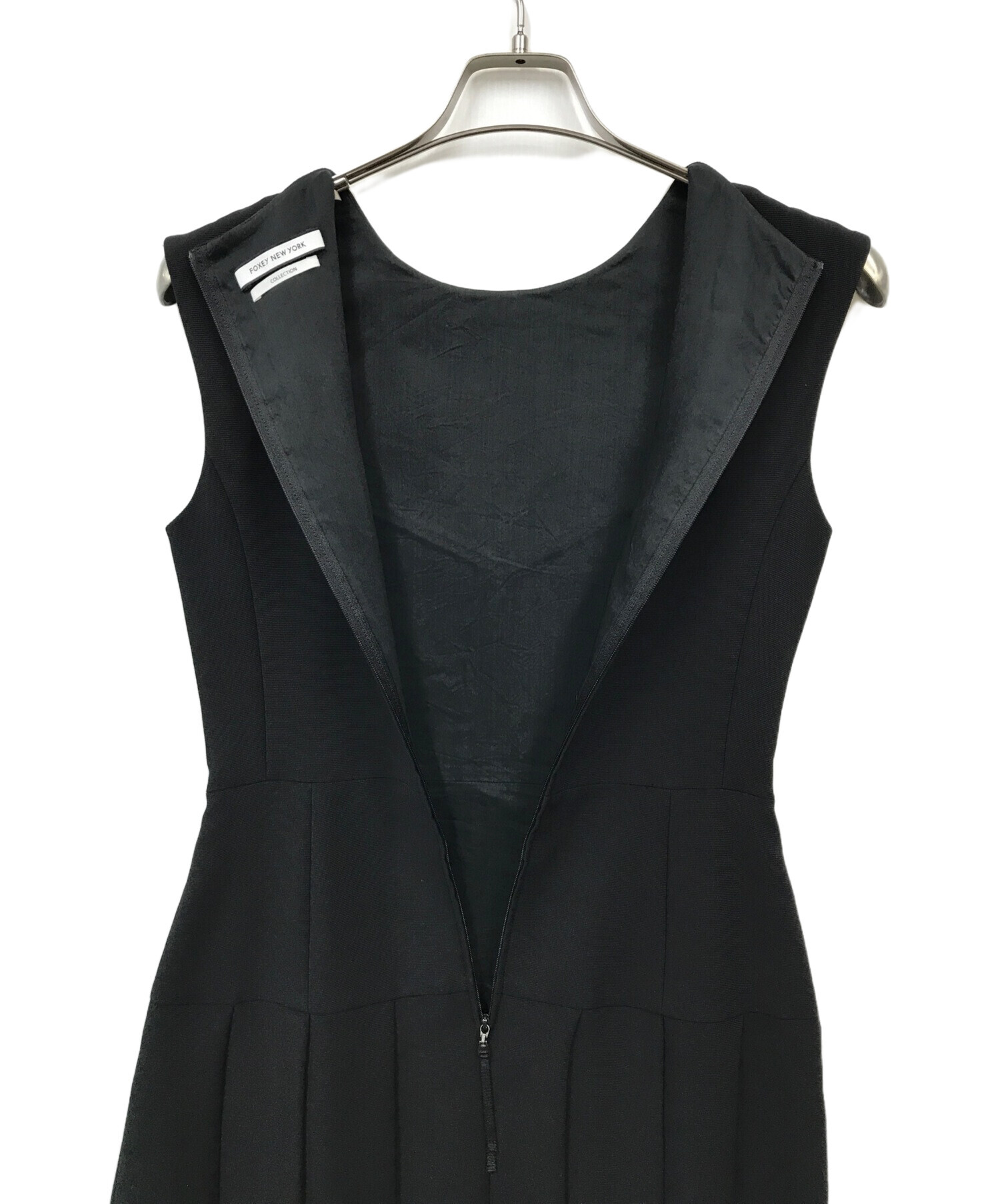 FOXEY NEWYORK collection ノースリーブワンピース 黒