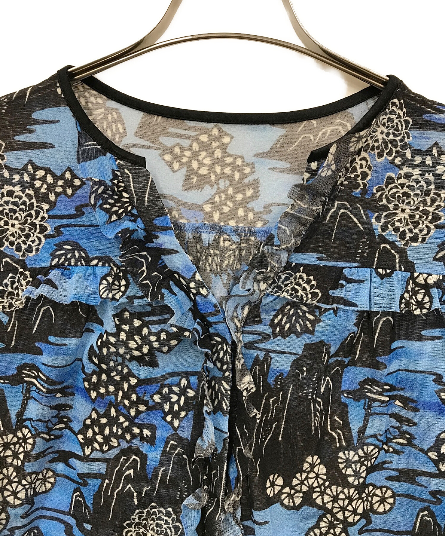 中古・古着通販】VIVIENNE TAM (ヴィヴィアンタム) ブラウス ブルー 