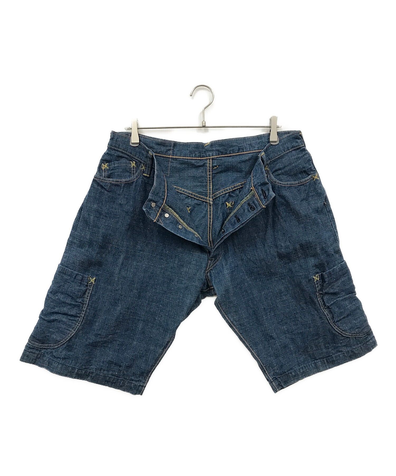 中古・古着通販】EVISU (エビス) ハーフデニムパンツ インディゴ 