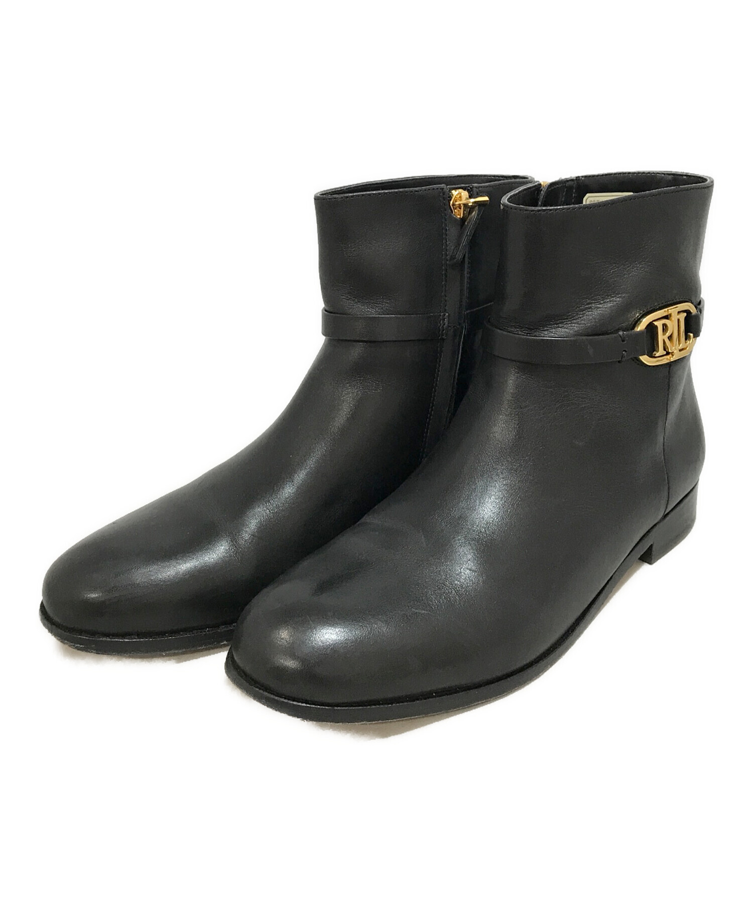 中古・古着通販】RALPH LAUREN (ラルフローレン) レザーブーツ 