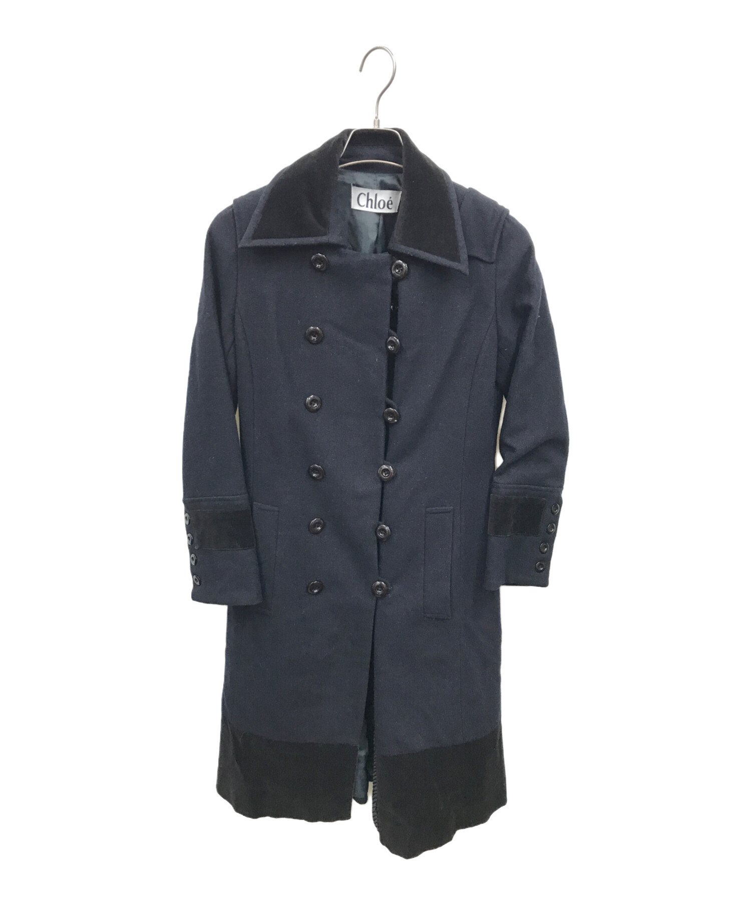中古・古着通販】Chloe (クロエ) ウールコート ネイビー サイズ:38 