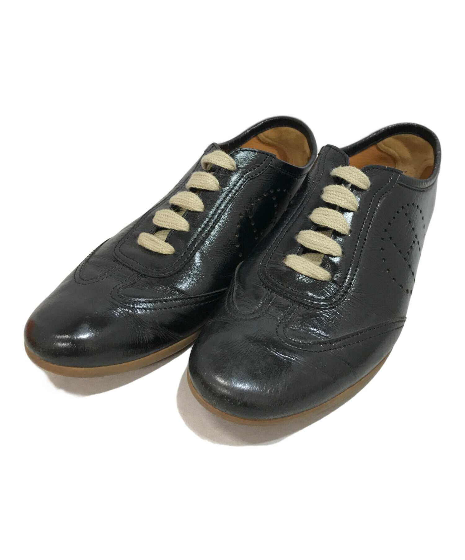 中古・古着通販】HERMES (エルメス) Hロゴエブリンスニーカー ブラウン 