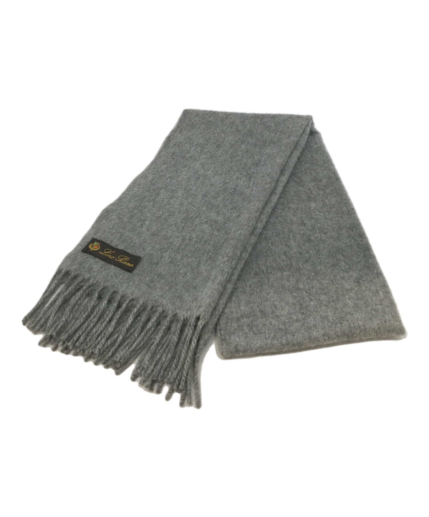 中古・古着通販】LORO PIANA (ロロピアーナ) カシミヤストール グレー 