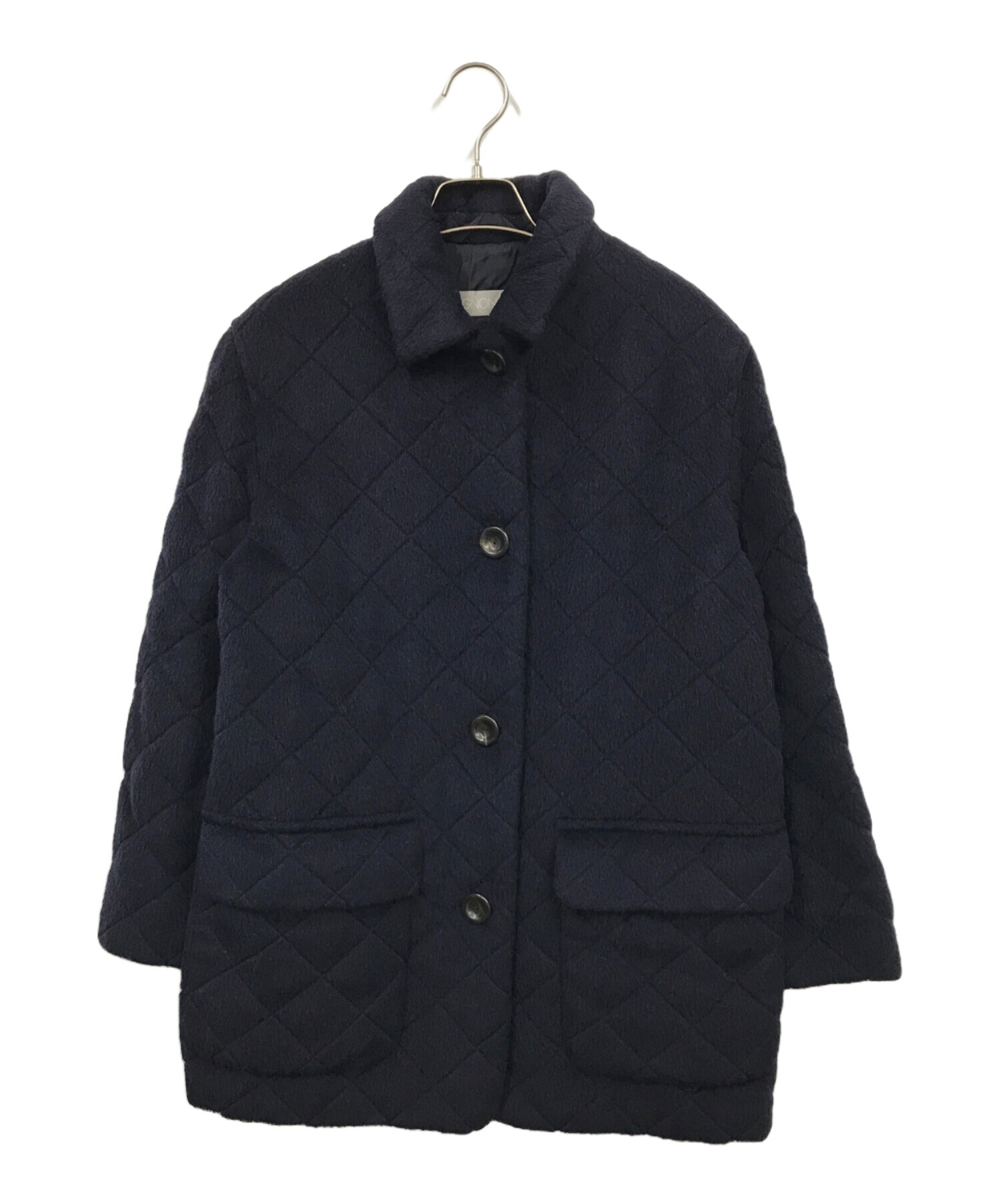 中古・古着通販】Agnona (アニオナ) コート ネイビー サイズ:M 