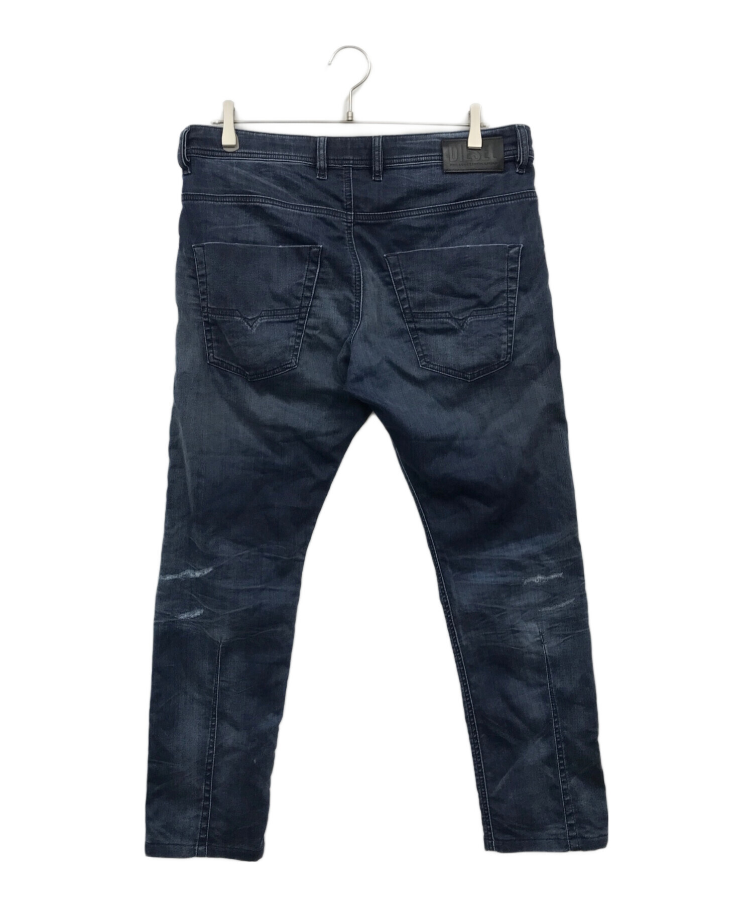中古・古着通販】DIESEL (ディーゼル) ダメージ加工デニムスウェット  