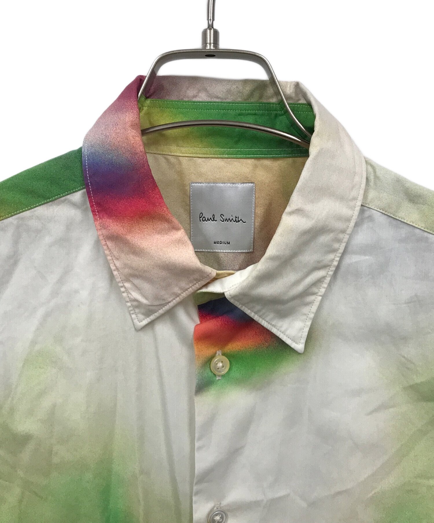 中古・古着通販】PAUL SMITH (ポールスミス) 総柄シャツ グリーン 