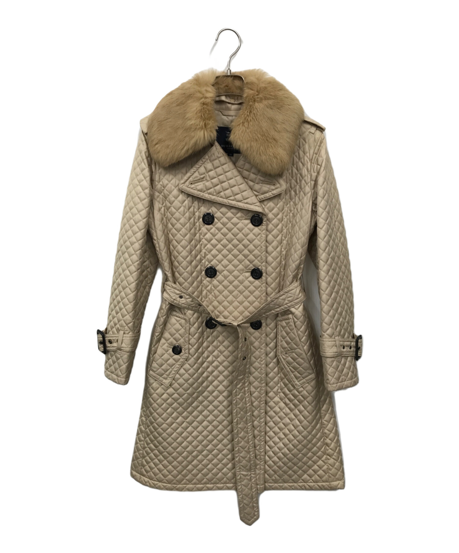 中古・古着通販】BURBERRY (バーバリー) ファーキルティングトレンチ  