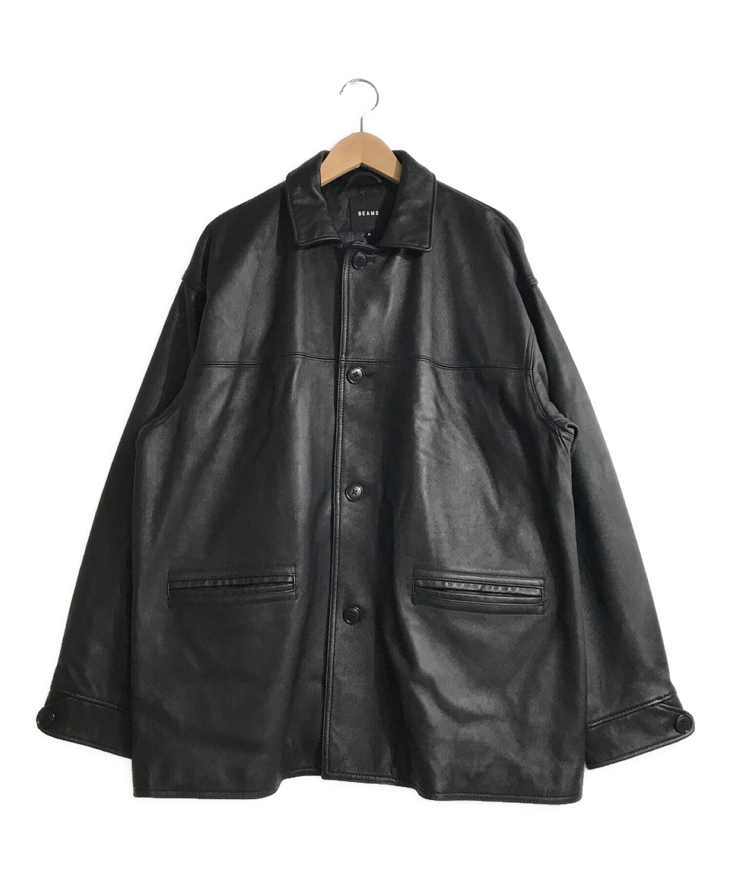 特上美品 【送料無料】ビームスのジャケット 黒 ブラック Mサイズ