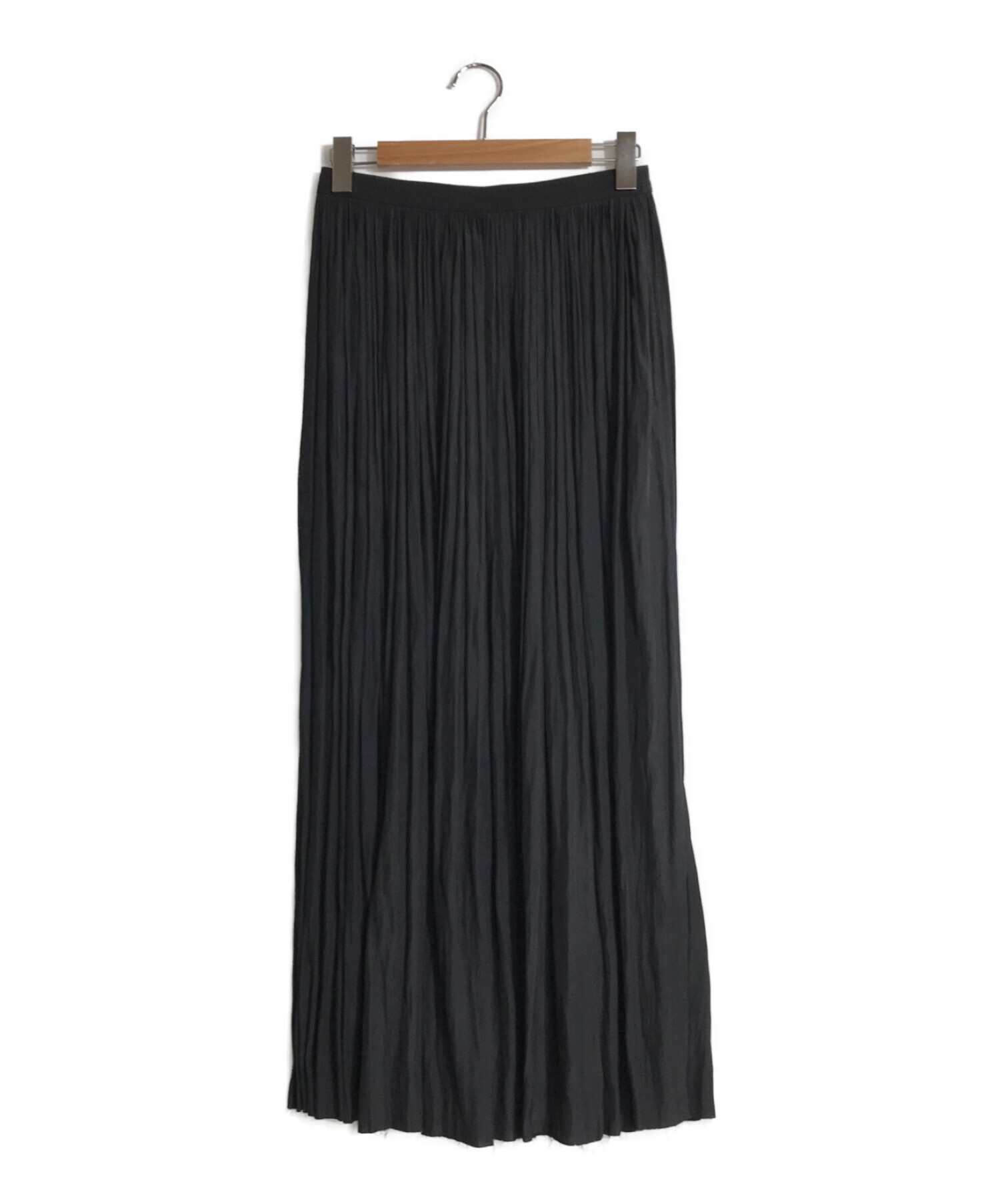 AP STUDIO サテンギャザースカート ブラック ⭐美品