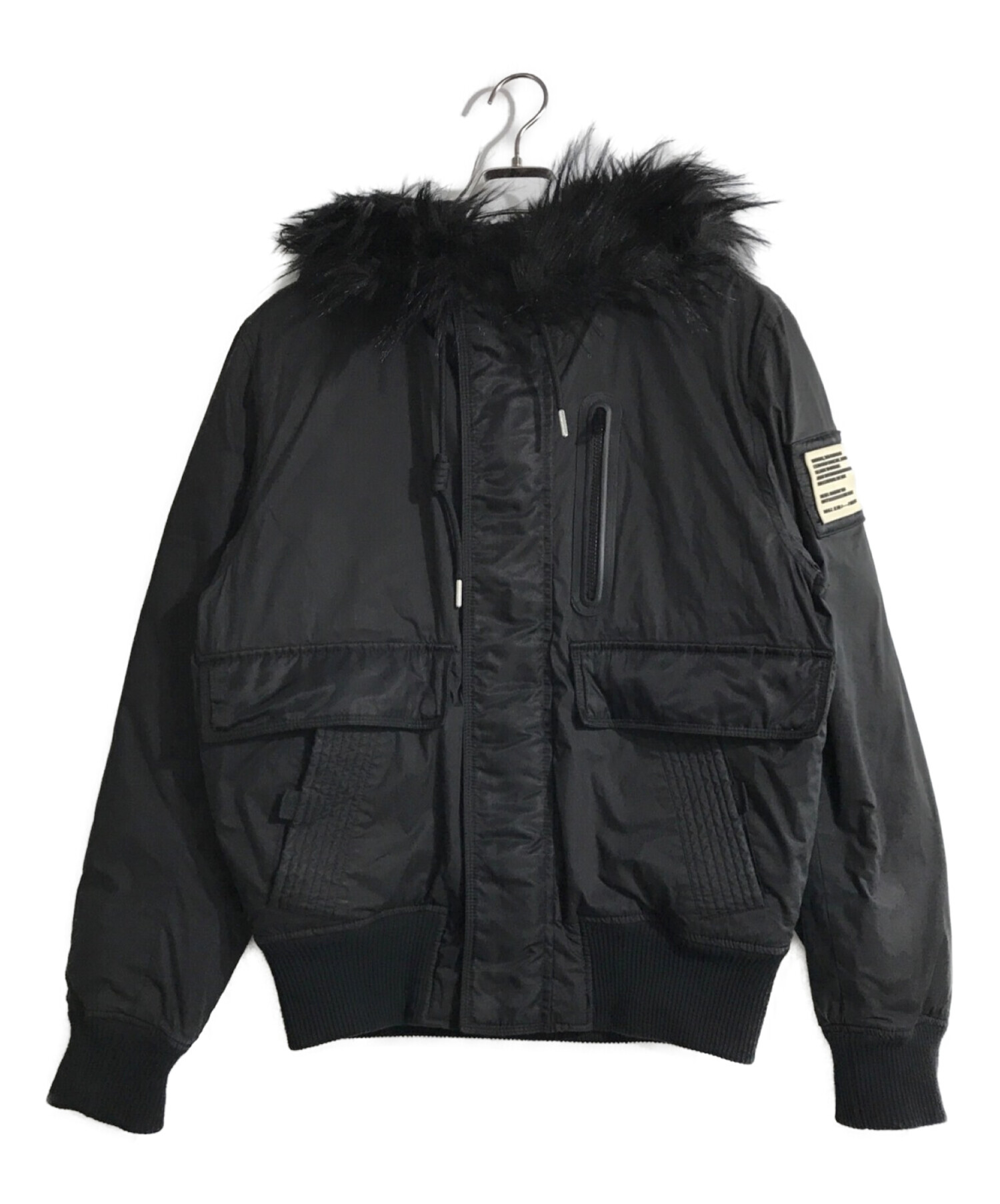 DIESEL ファー付きジャケット ブラック DIESEL ブラック N2Bジャケット