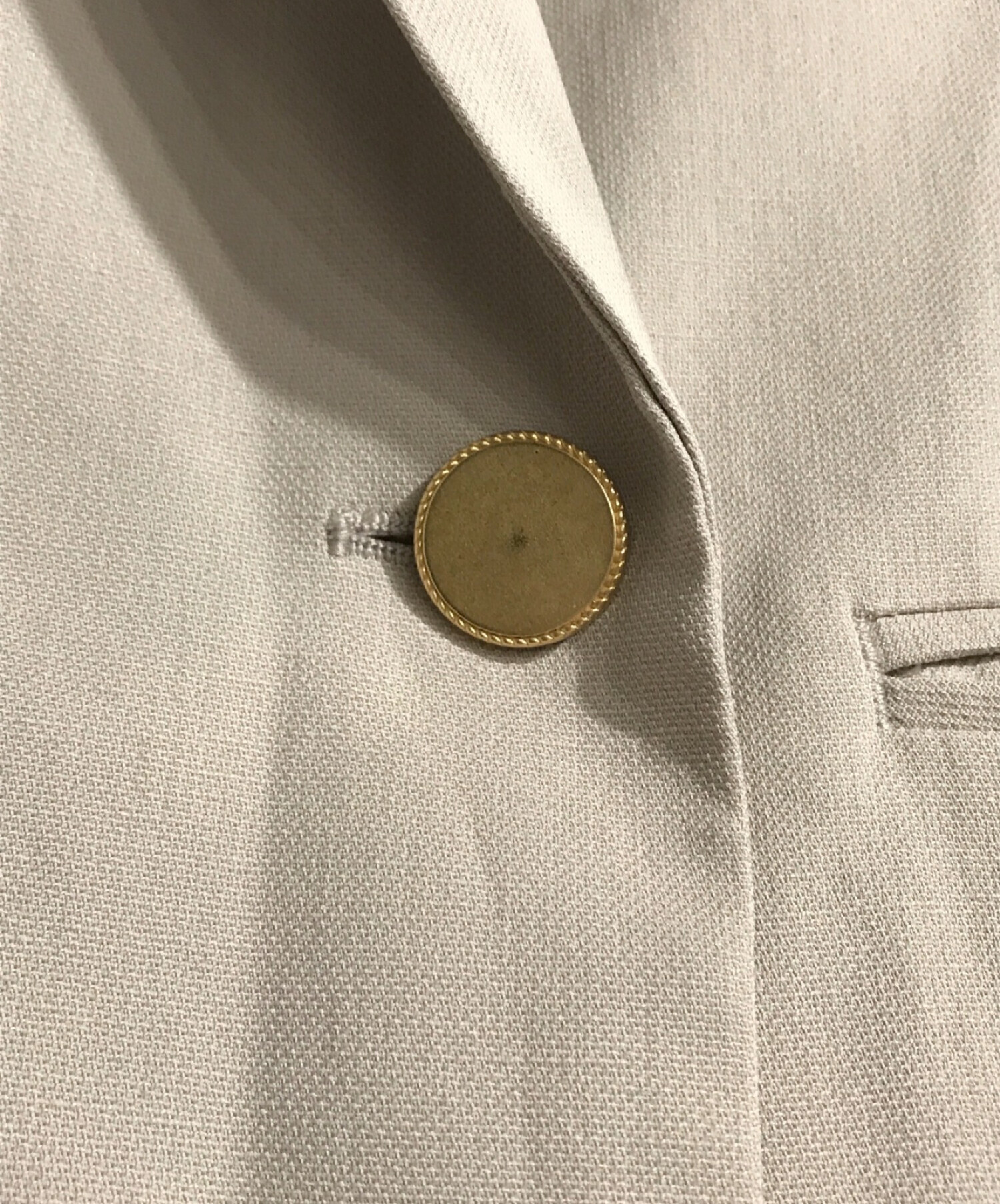 中古・古着通販】PLST (プラステ) リネンブレンドダブルブレスト 