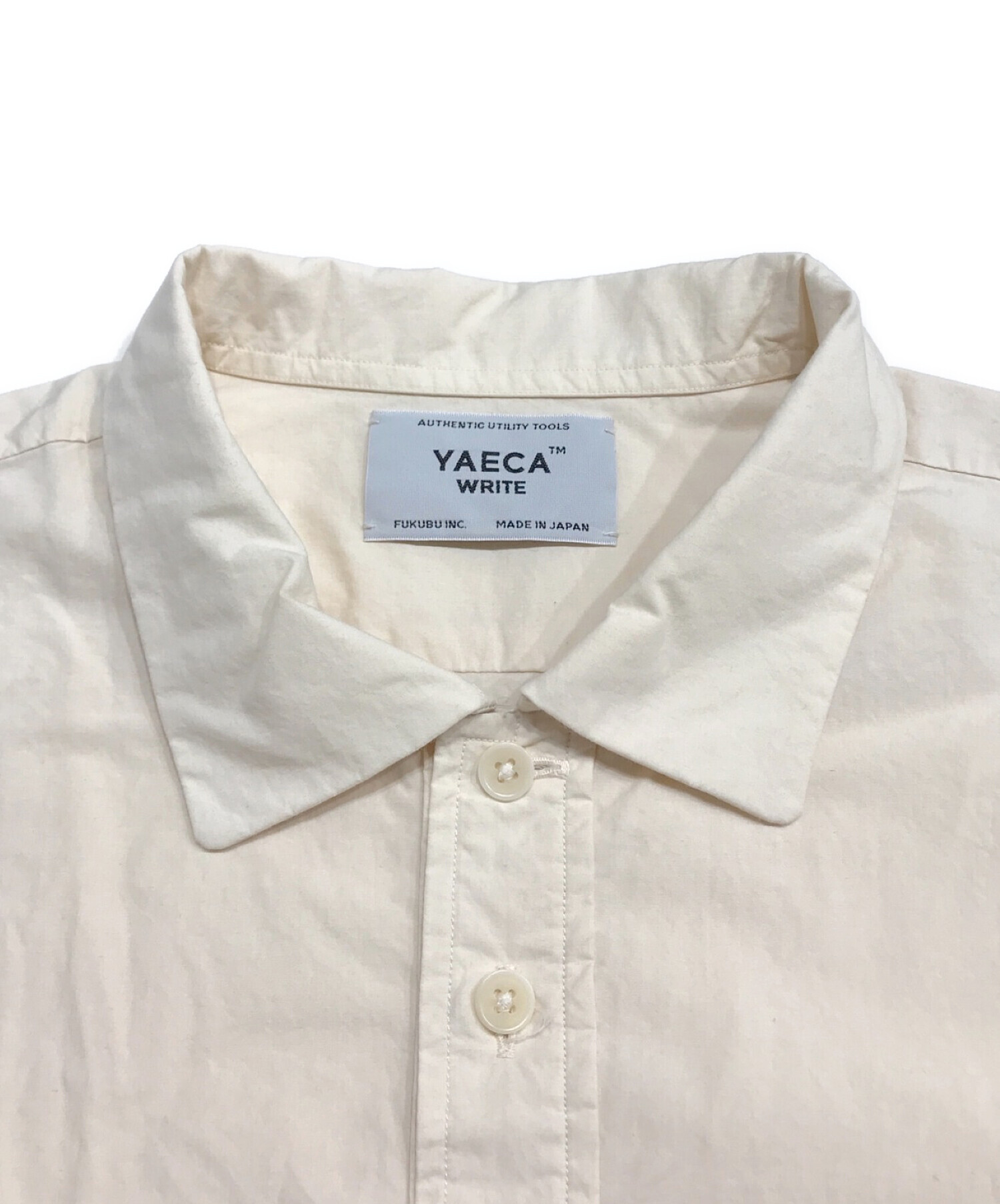 YAECA (ヤエカ) プルオーバーシャツ アイボリー サイズ:L