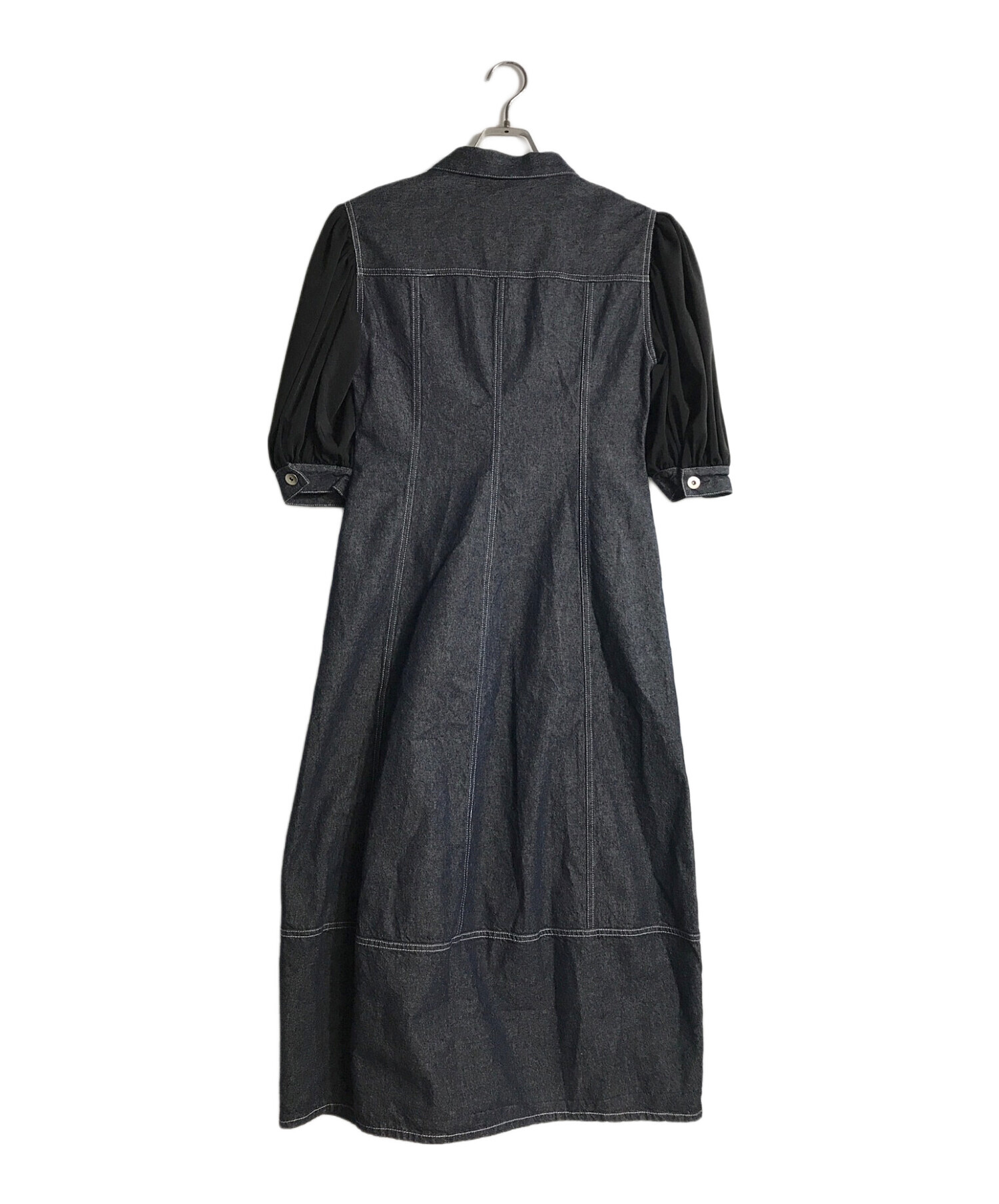 中古・古着通販】furfur (ファーファー) コクーンデニムワンピース 