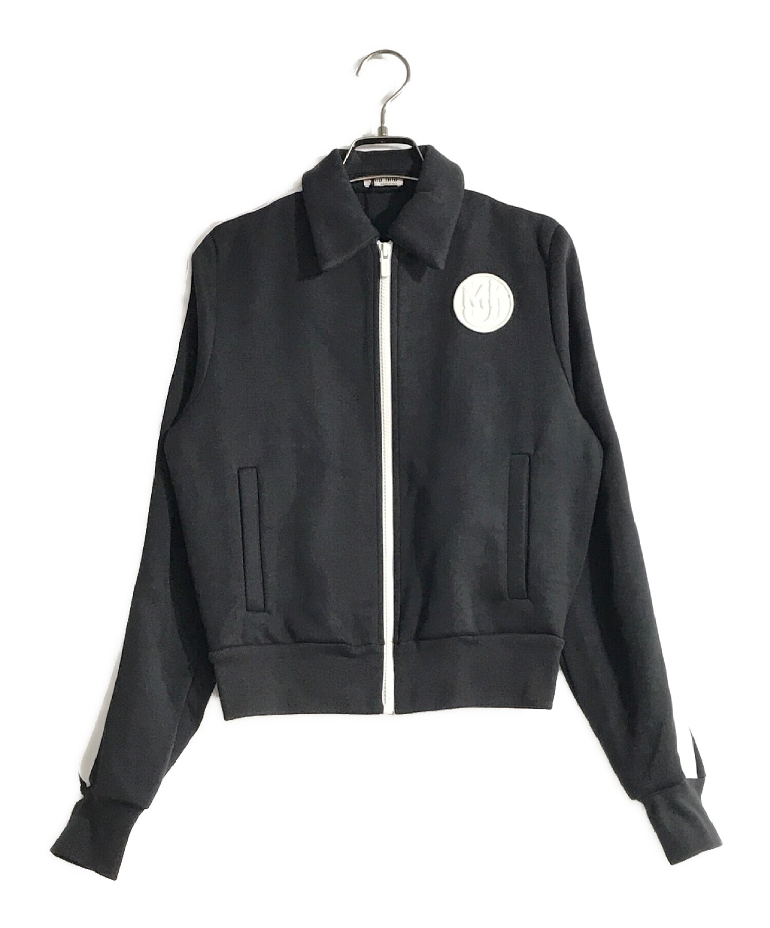 MIU MIU (ミュウミュウ) サイドラインジャケット ネイビー サイズ:S
