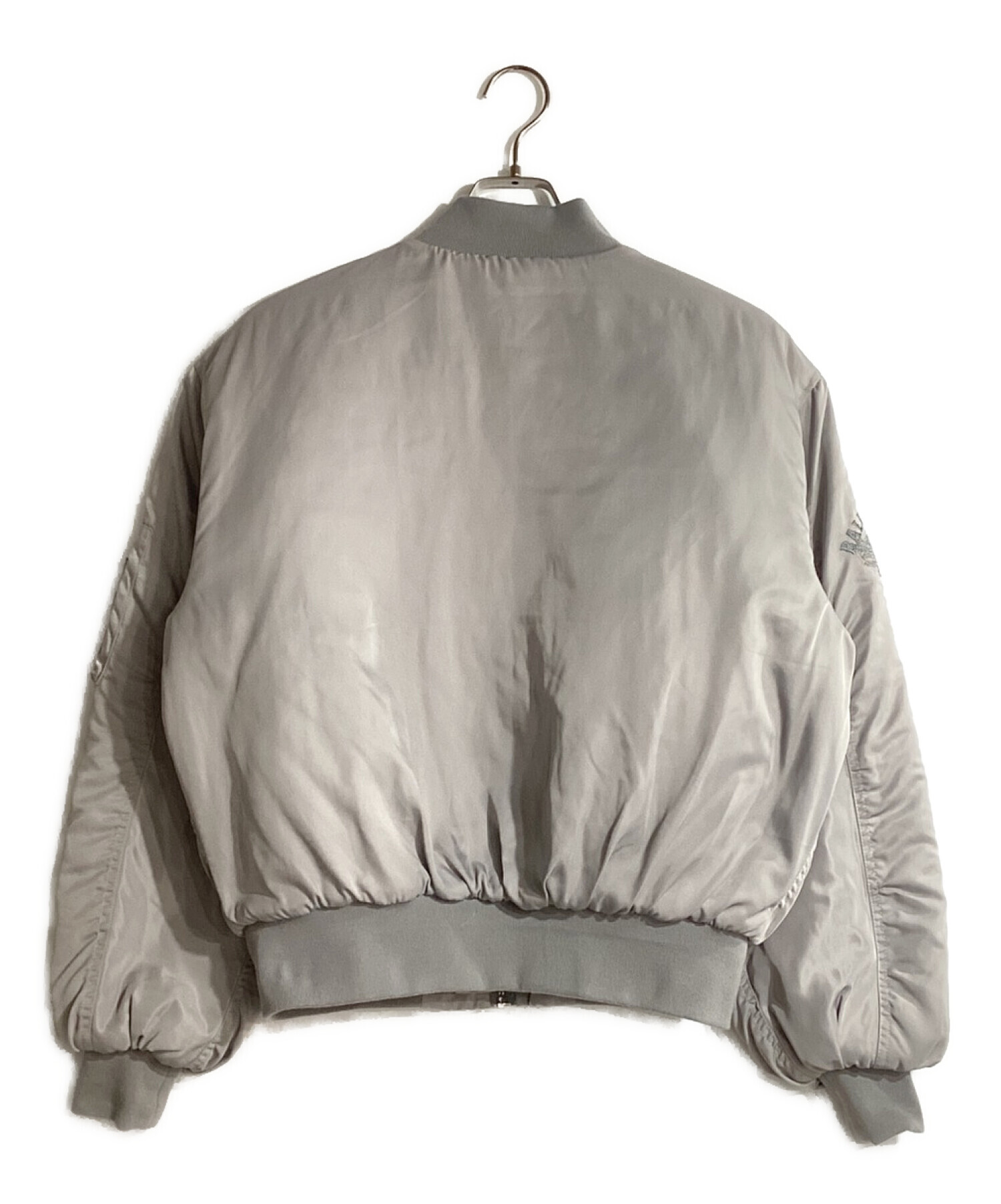 B.BALLSY (ボールジーブラザーズ) ショートレングスMA-1ジャケット グレー サイズ:L