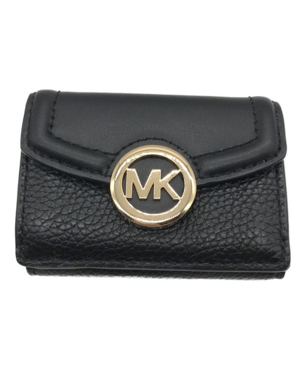 中古・古着通販】MICHAEL KORS (マイケルコース) 3つ折り財布 ブラック  