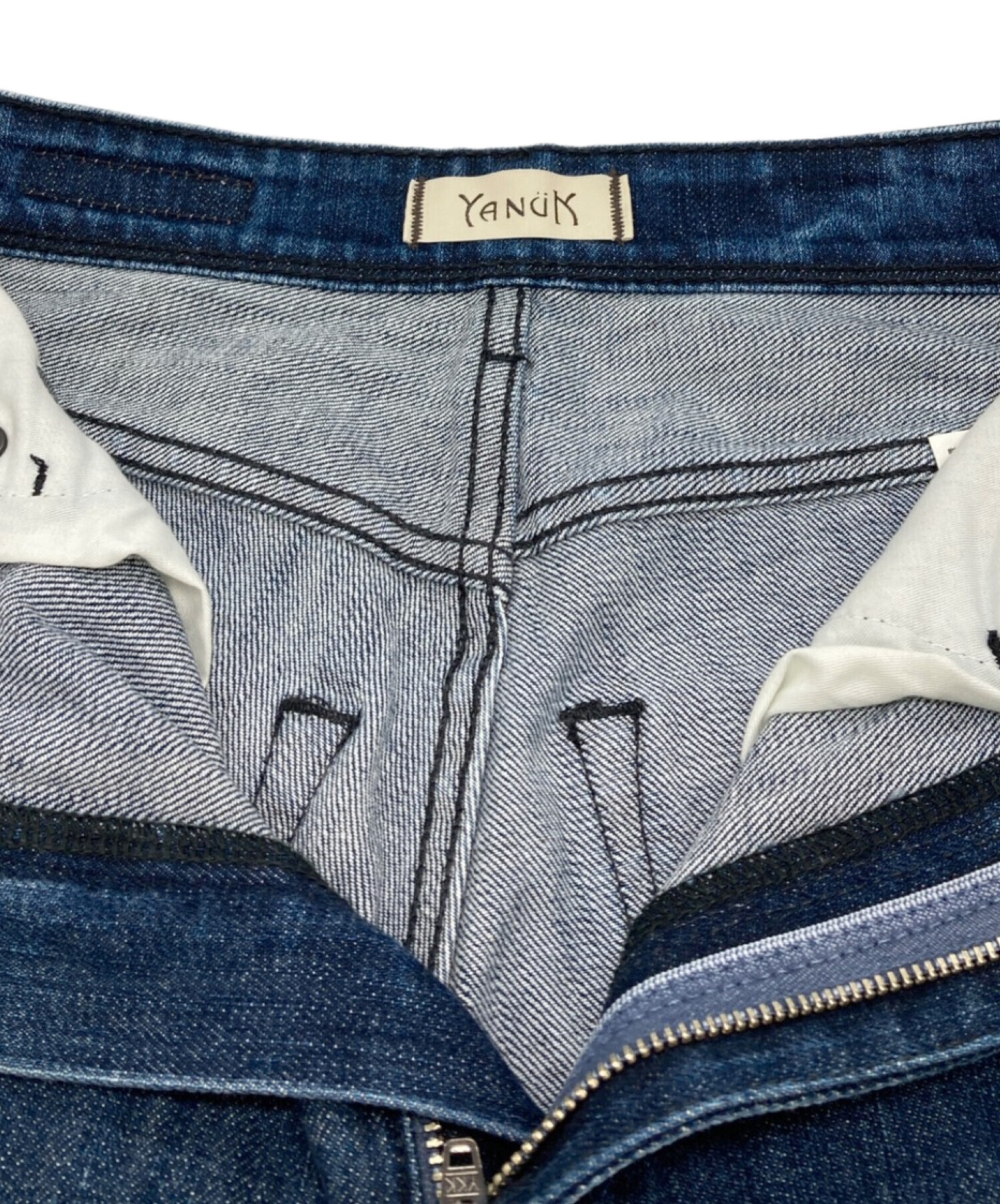中古・古着通販】YANUK (ヤヌーク) セミフレアデニムパンツ インディゴ 