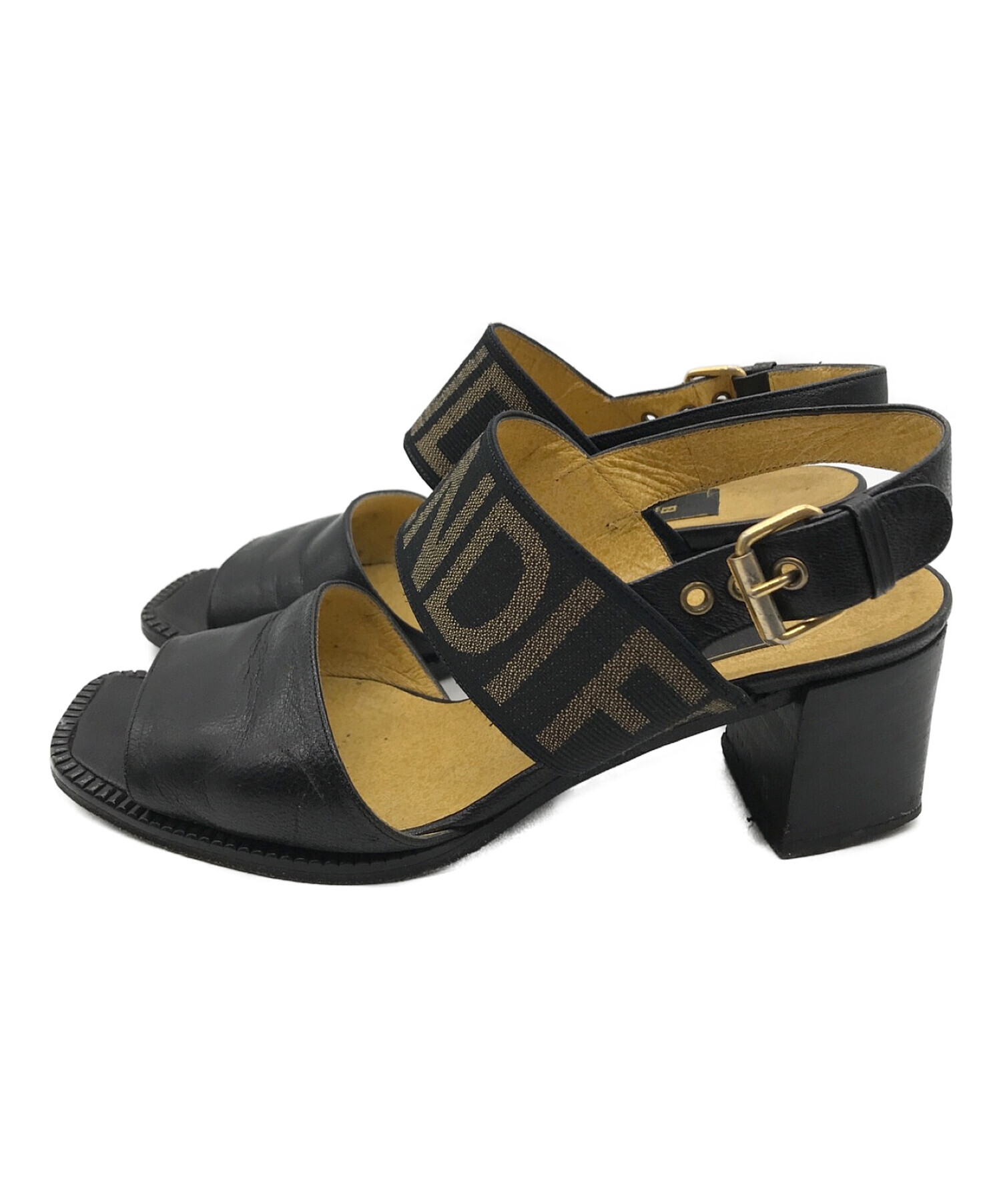 中古・古着通販】FENDI (フェンディ) スクエアトゥロゴバンド 