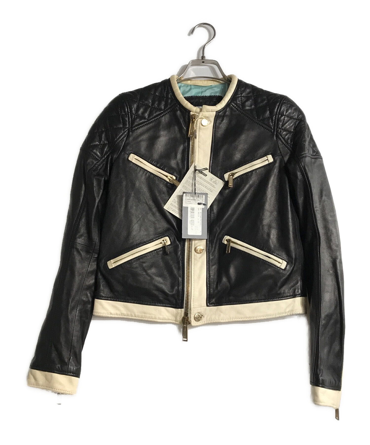 中古・古着通販】DSQUARED2 (ディースクエアード) ラムレザー 