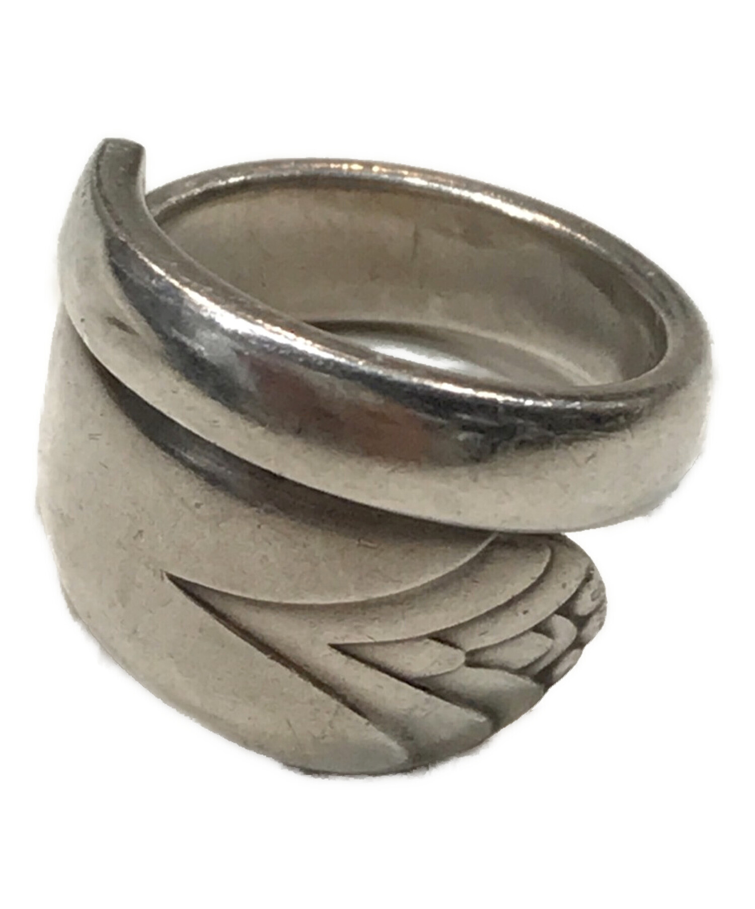 USED：Wm.A.ROGERS スプーンバングル 花柄 SLV シルバー