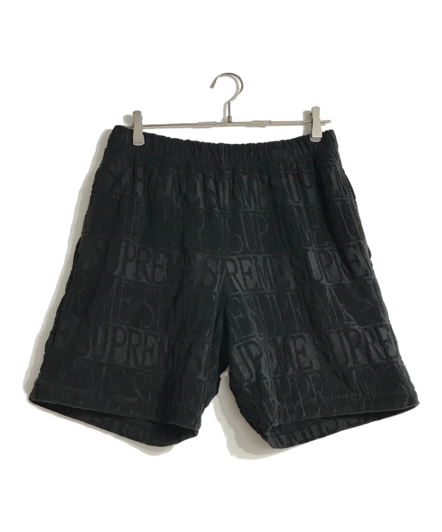 Supreme terry logo short genuine black