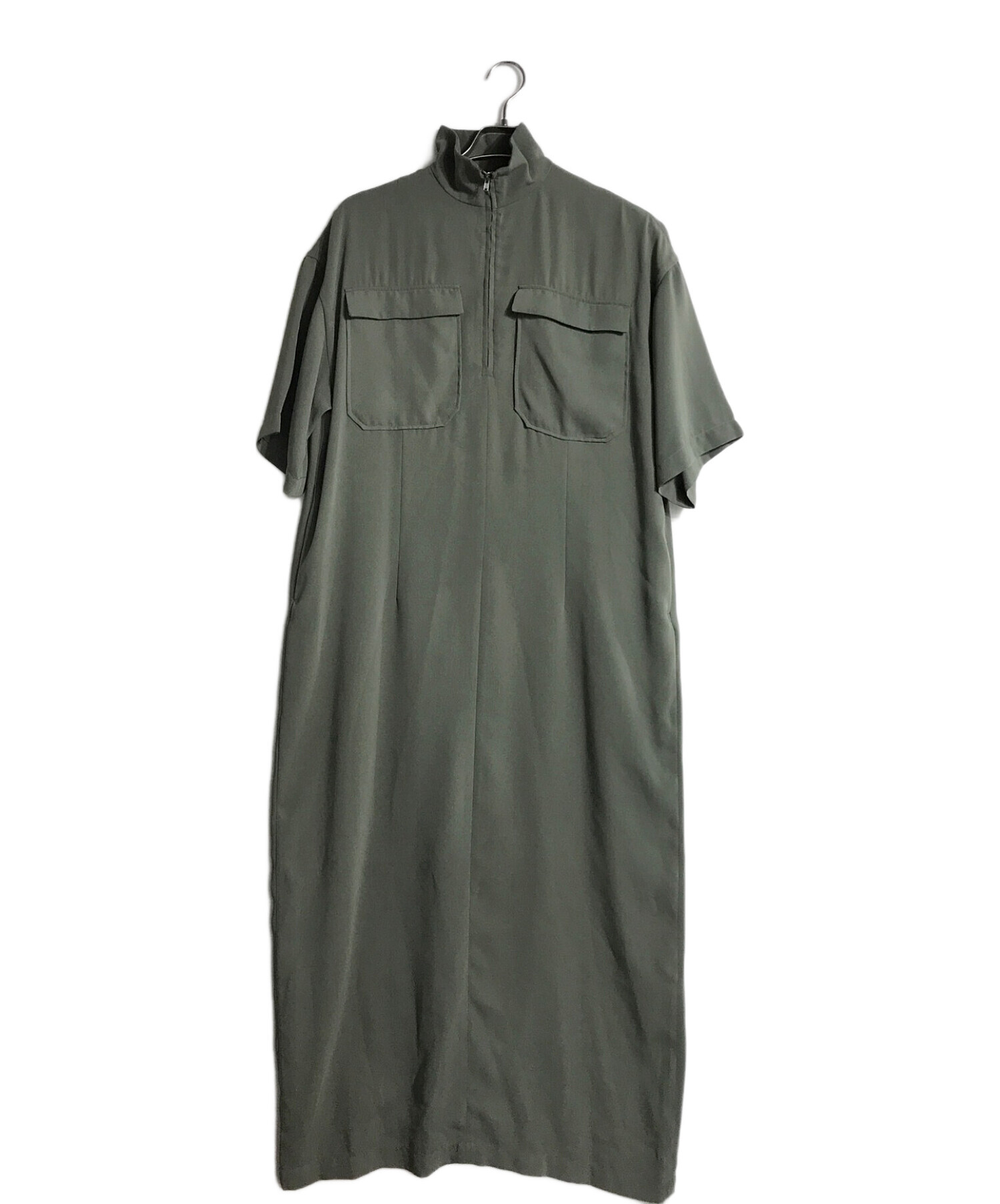 中古・古着通販】CLANE (クラネ) ハーフ ジップ ミリタリー ワンピース 