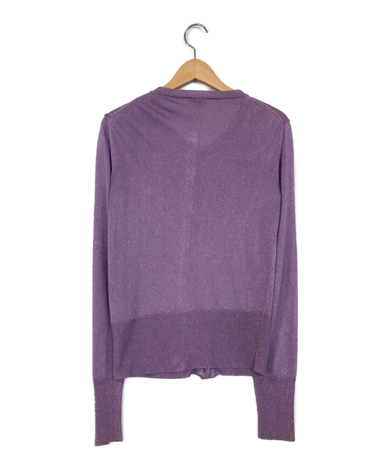 ヴィヴィアンウエストウッドレッドレーベル カーディガン L パープル