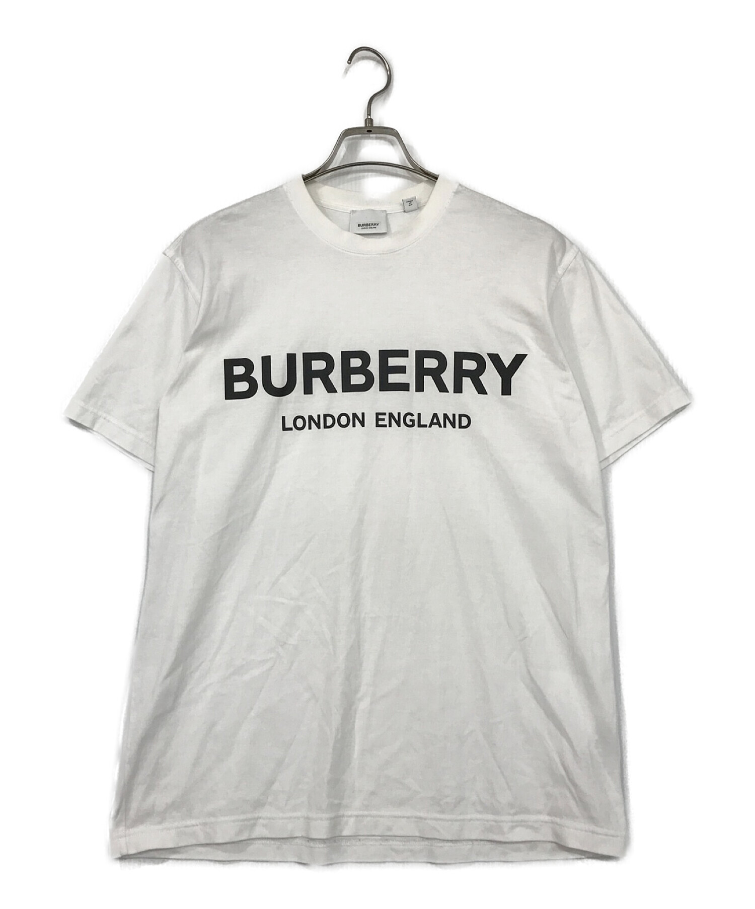 BURBERRY LONDON ENGLAND (バーバリー ロンドン イングランド) プリントTシャツ ホワイト サイズ:SIZE XS
