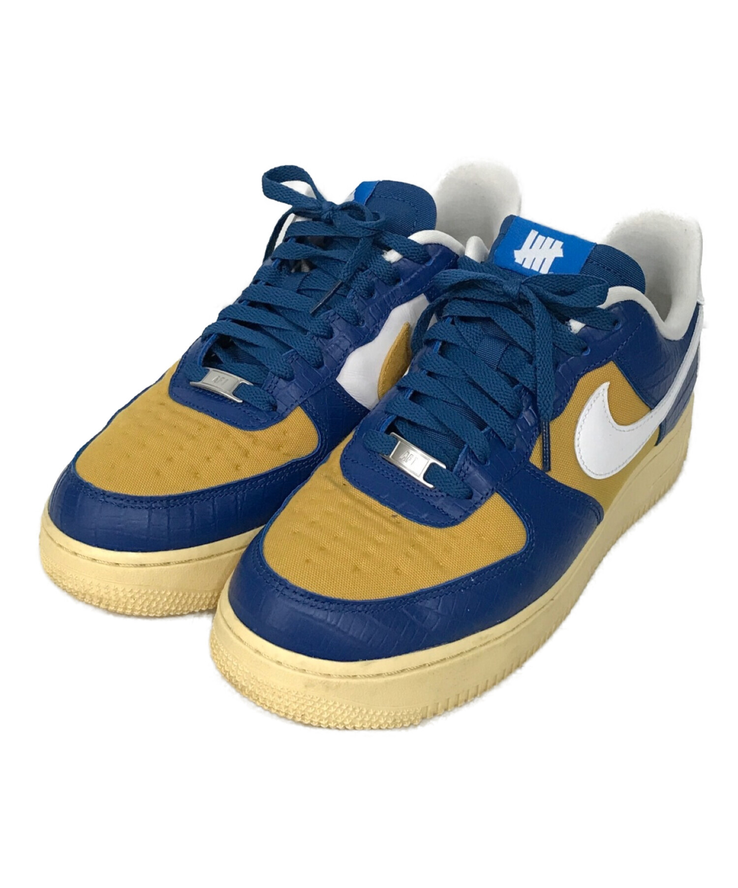 NIKE×UNDEFEATED (ナイキ×アンディフィーテッド) AIR FORCE 1 LOW SP　エアフォース ワン ロー SP  ブルー×イエロー サイズ:SIZE　US9