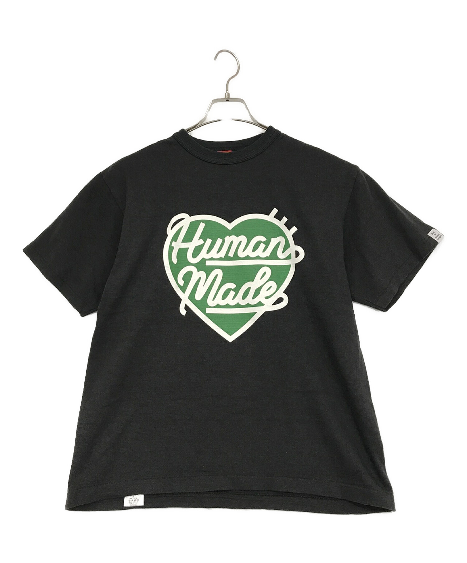 HUMAN MADE (ヒューマンメイド) HEART LOGO T-SHIRT ブラック サイズ:SIZE L
