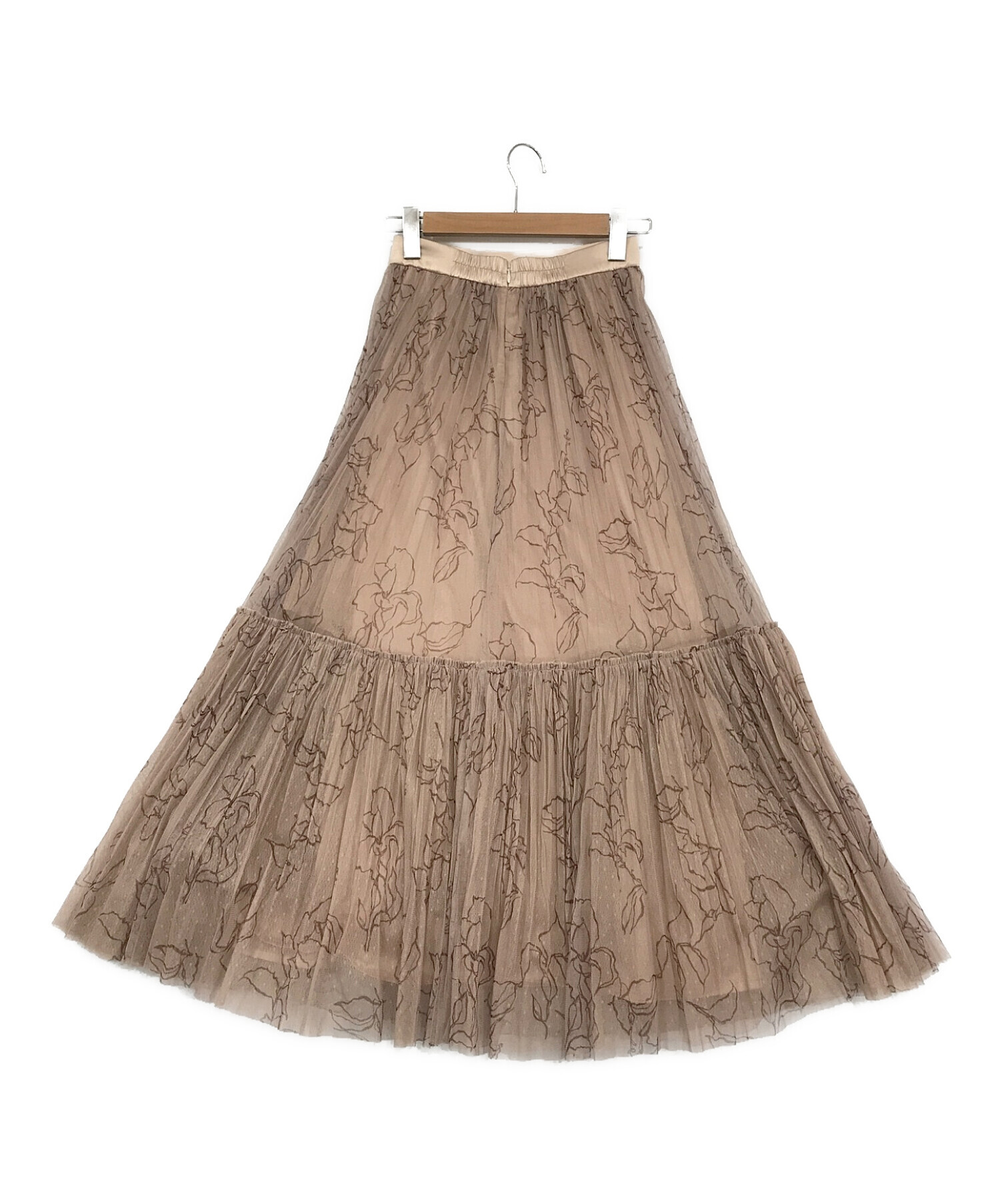 Her lip to Rose Pleated Tulle Skirt