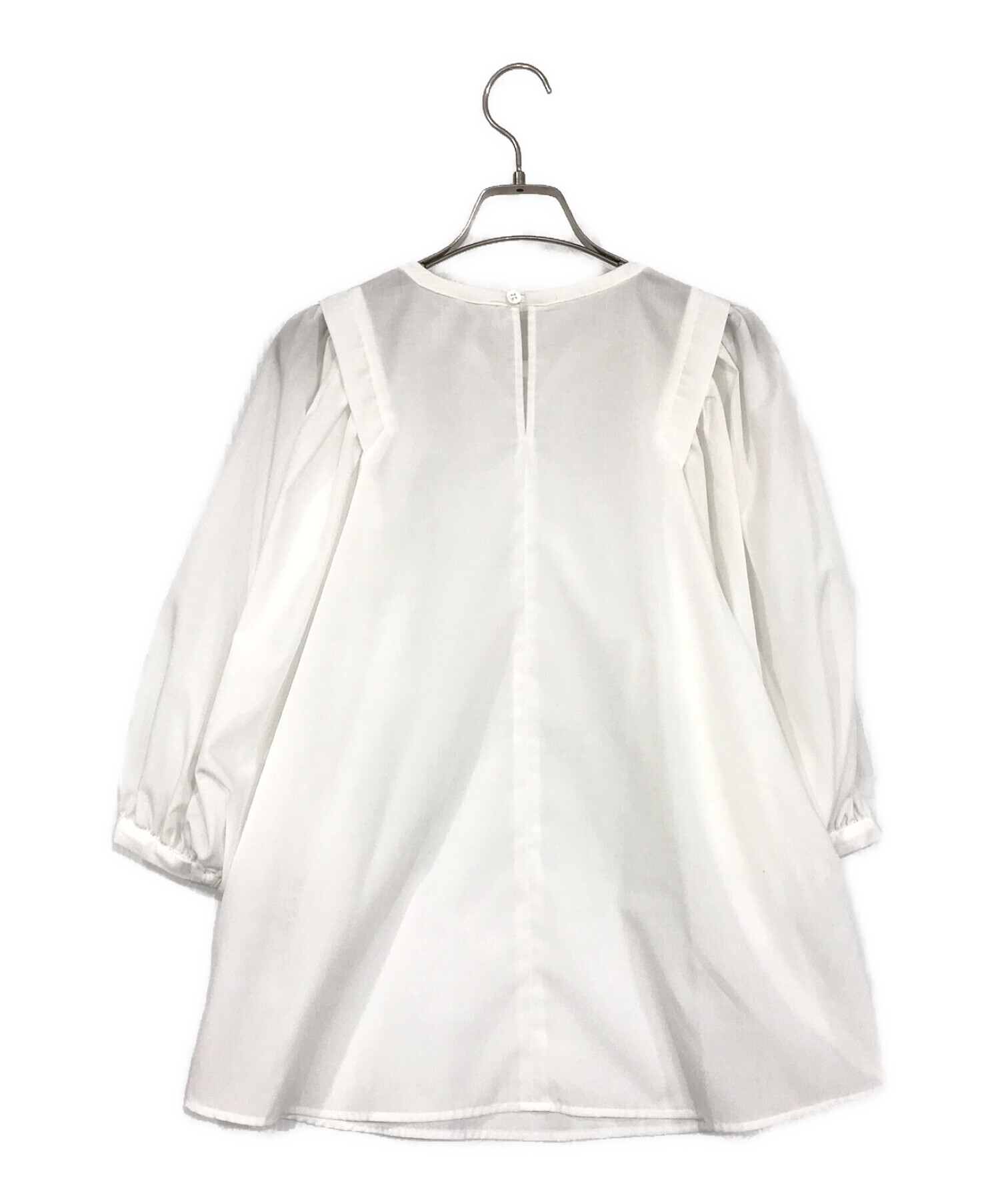 RAY BEAMS (レイ ビームス) ギャザー バルーンスリーブ ブラウス ホワイト サイズ:表記無し