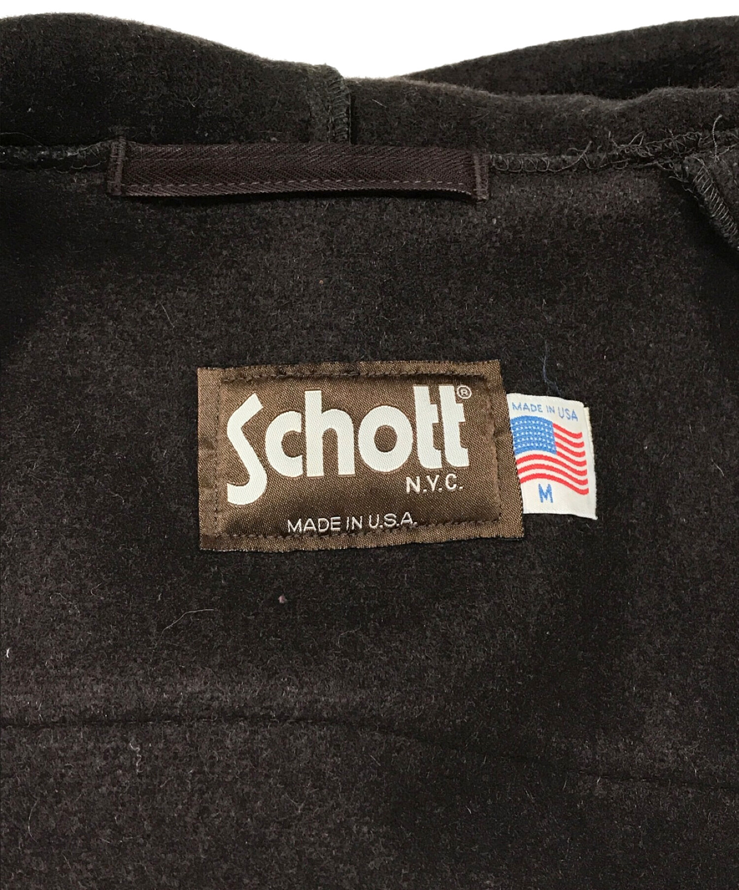 中古・古着通販】Schott (ショット) ダッフルコート ブラウン サイズ