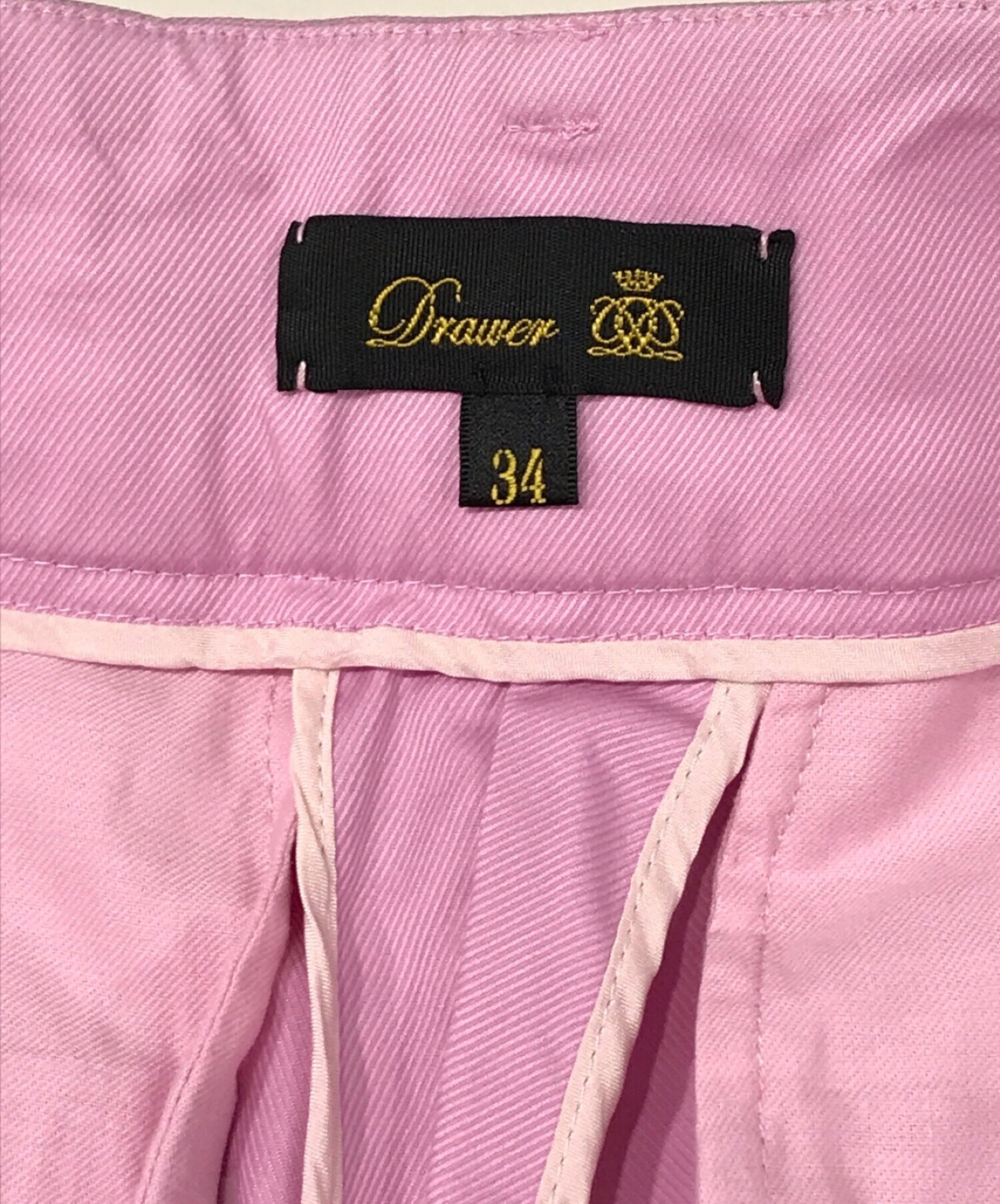 Drawer コットンギャバパンツ ピンク